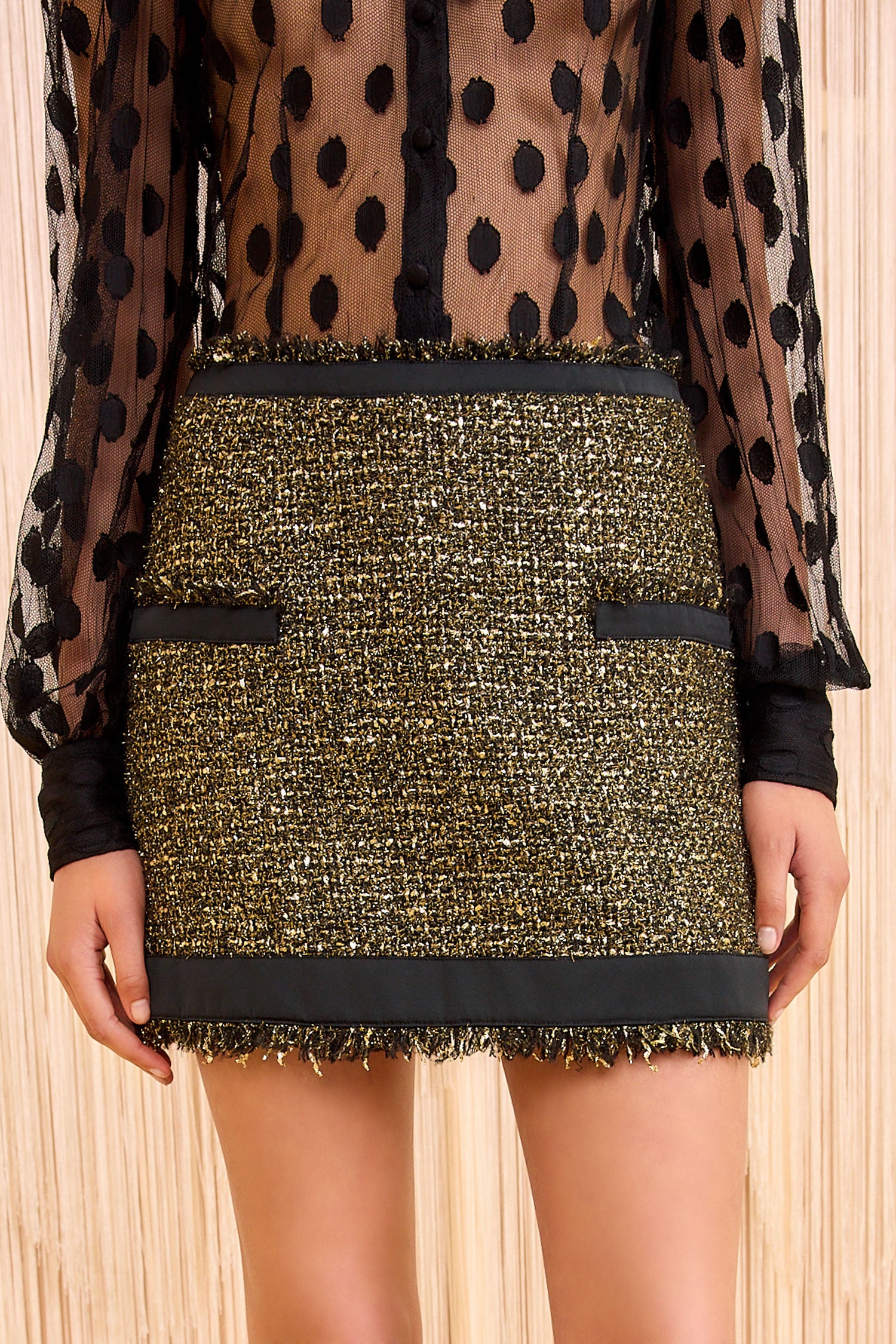 Aleena Tweed Mini Skirt - Tapestry