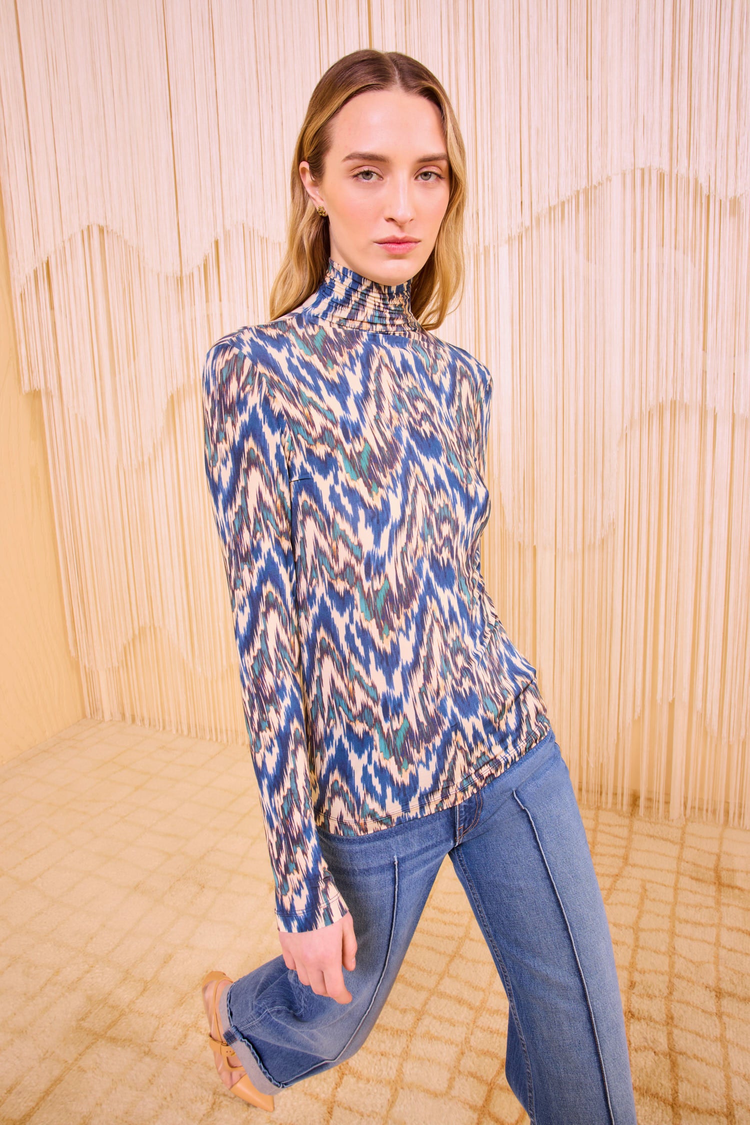 Aurelia Long Sleeve Turtleneck - Riverslate