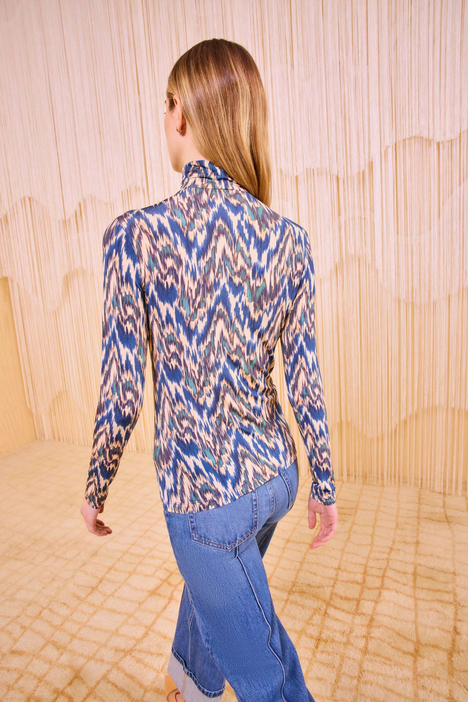 Aurelia Long Sleeve Turtleneck - Riverslate
