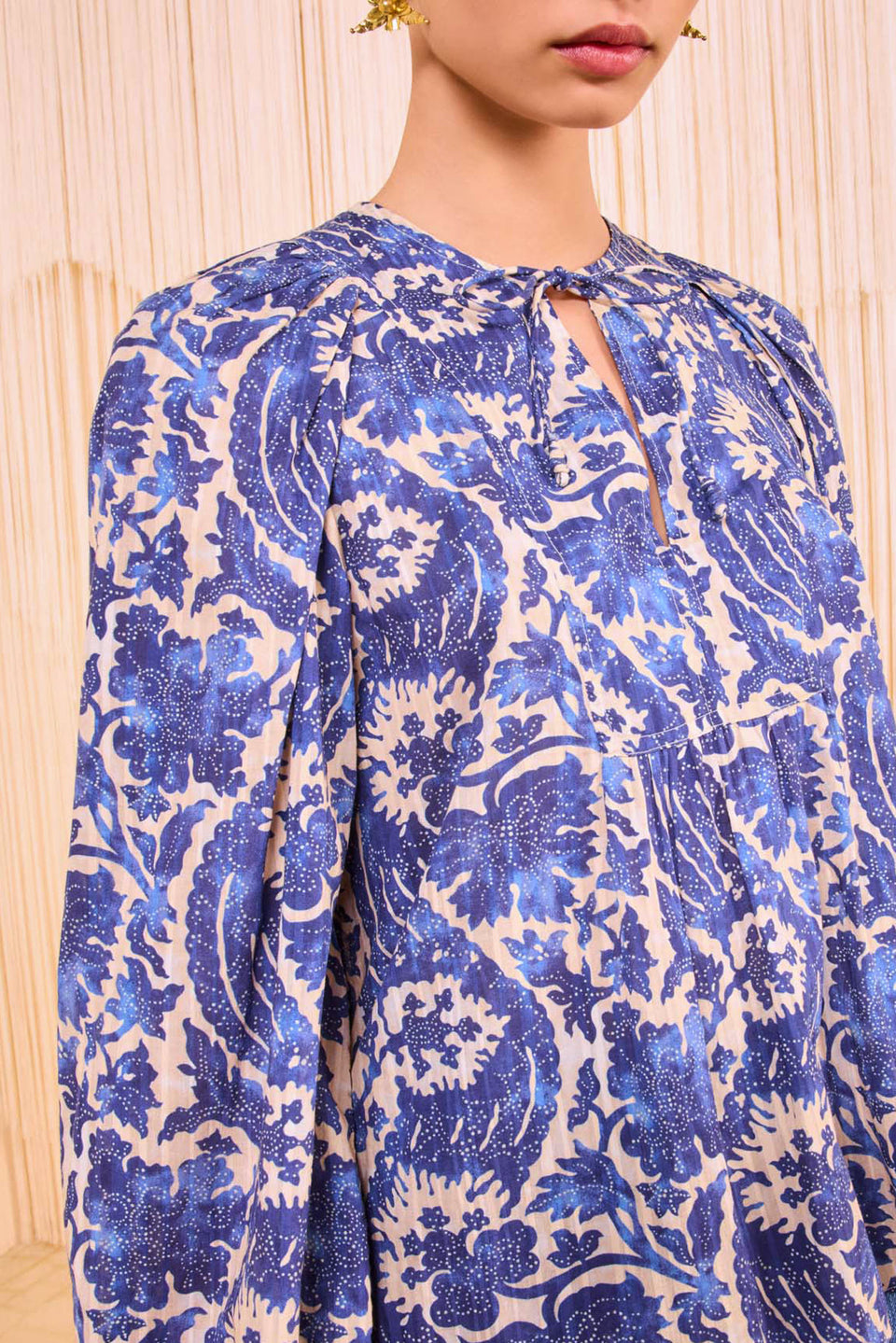 Brea Long Sleeve Blouse - Ocean