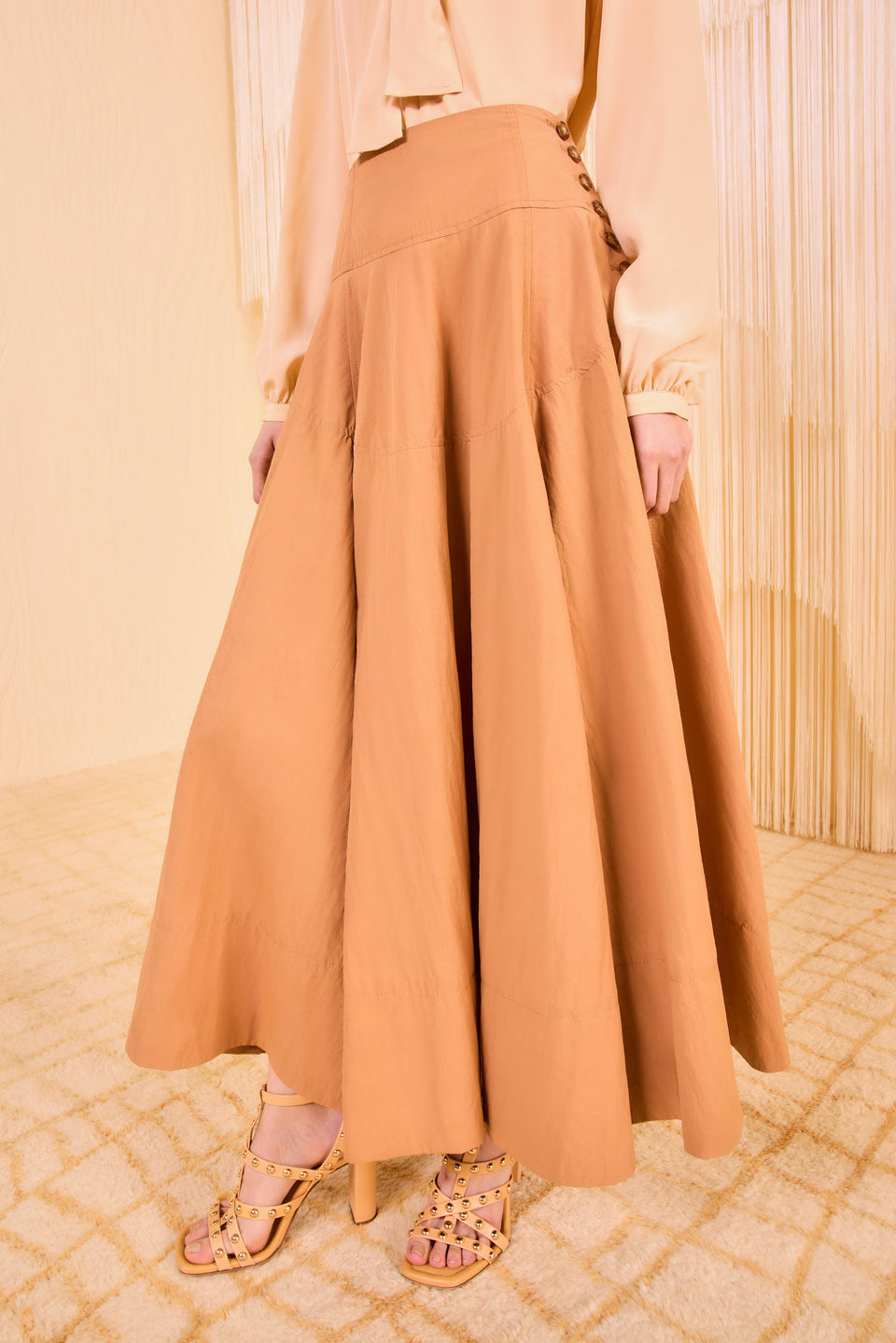 Cedar Side Button Skirt - Mesa