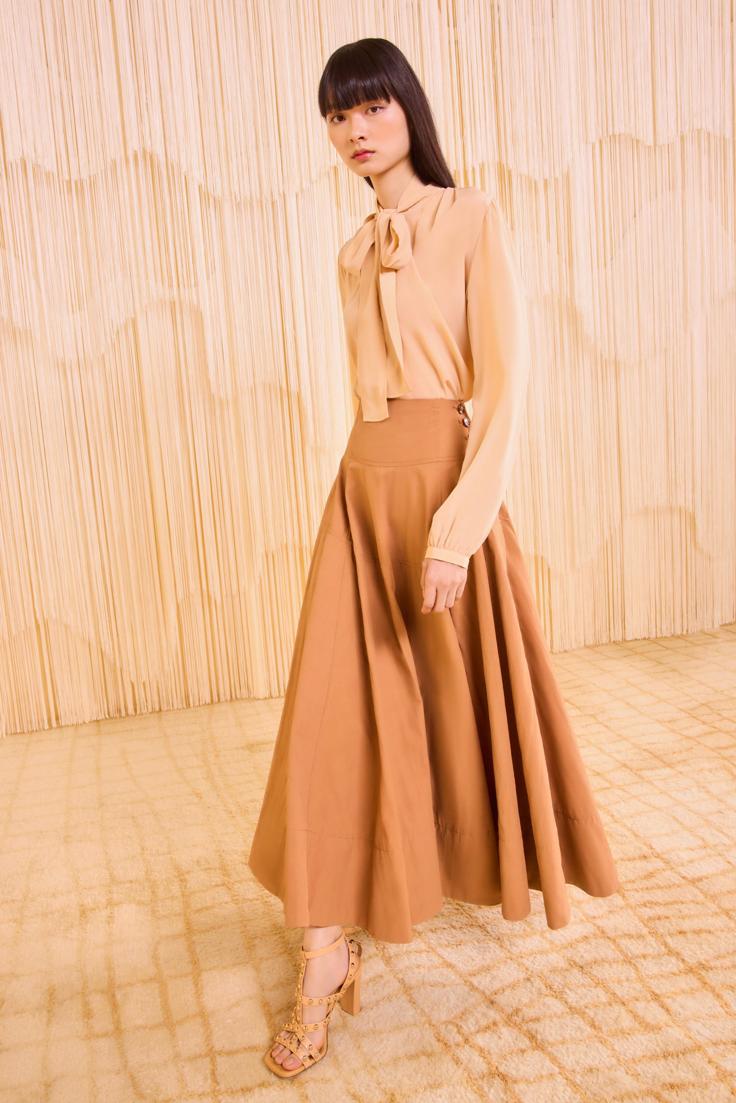 Cedar Side Button Skirt - Mesa