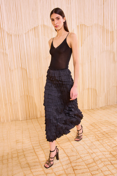 Eloise Layered Skirt - Noir