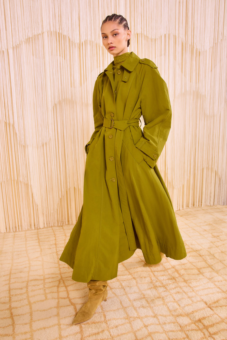 Farren Trench Coat - Argan