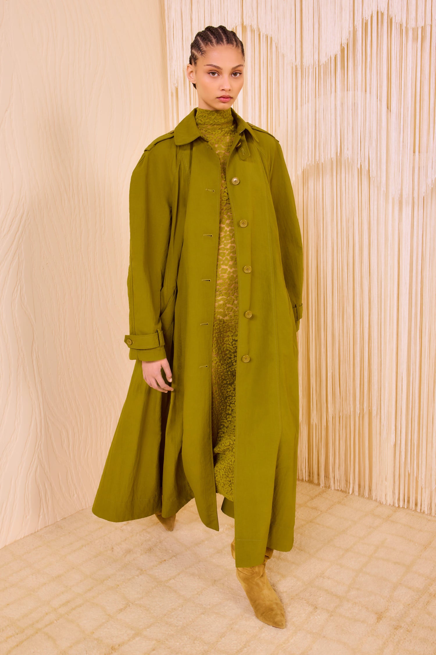 Farren Trench Coat - Argan