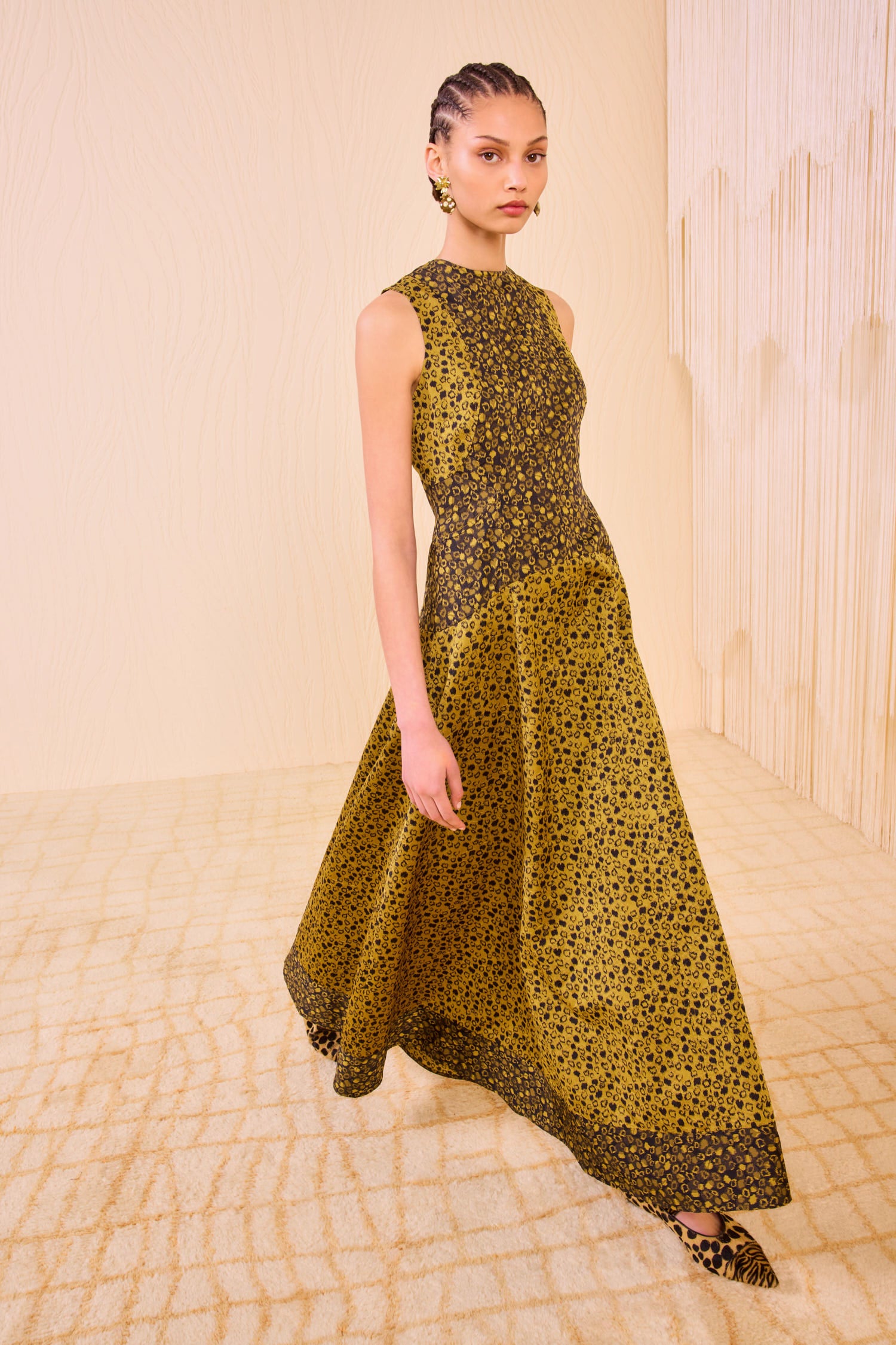 Isadora Drop Waist Dress - Lynx