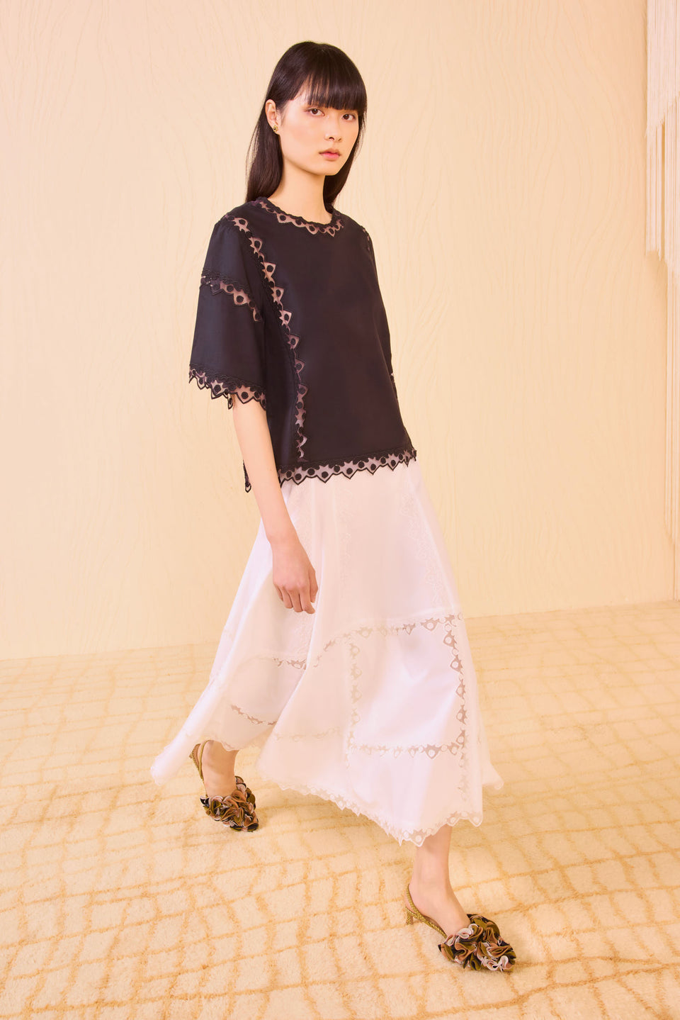Kai Short Sleeve Top - Noir