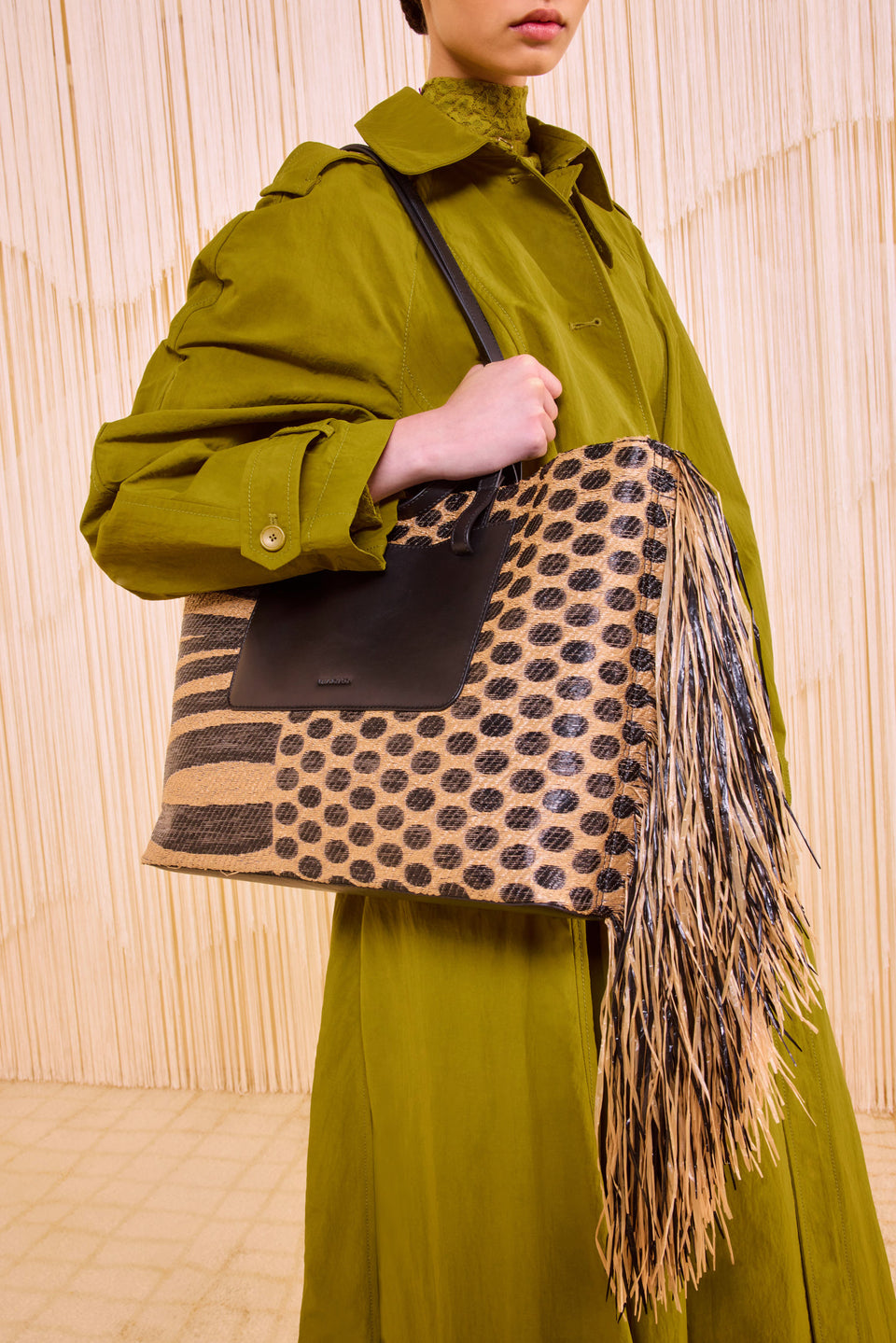 Lali Large Raffia Tote - Tapir