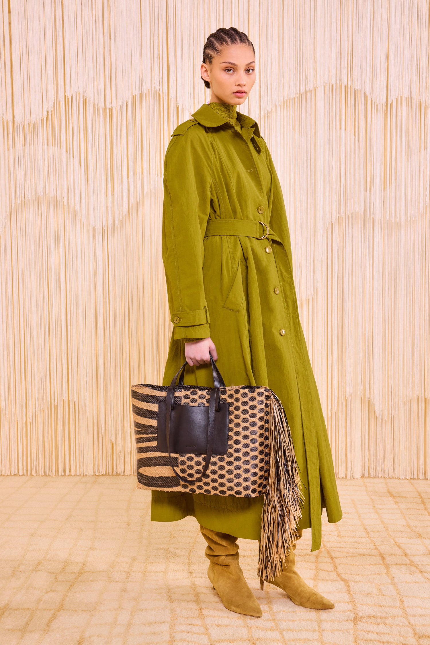 Lali Large Raffia Tote - Tapir