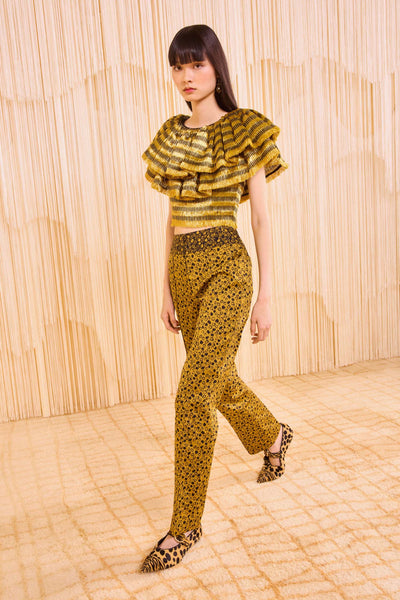 Louis Mid Waist Pant - Lynx