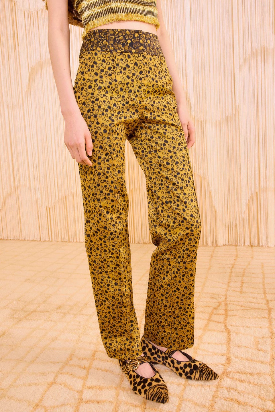 Louis Mid Waist Pant - Lynx
