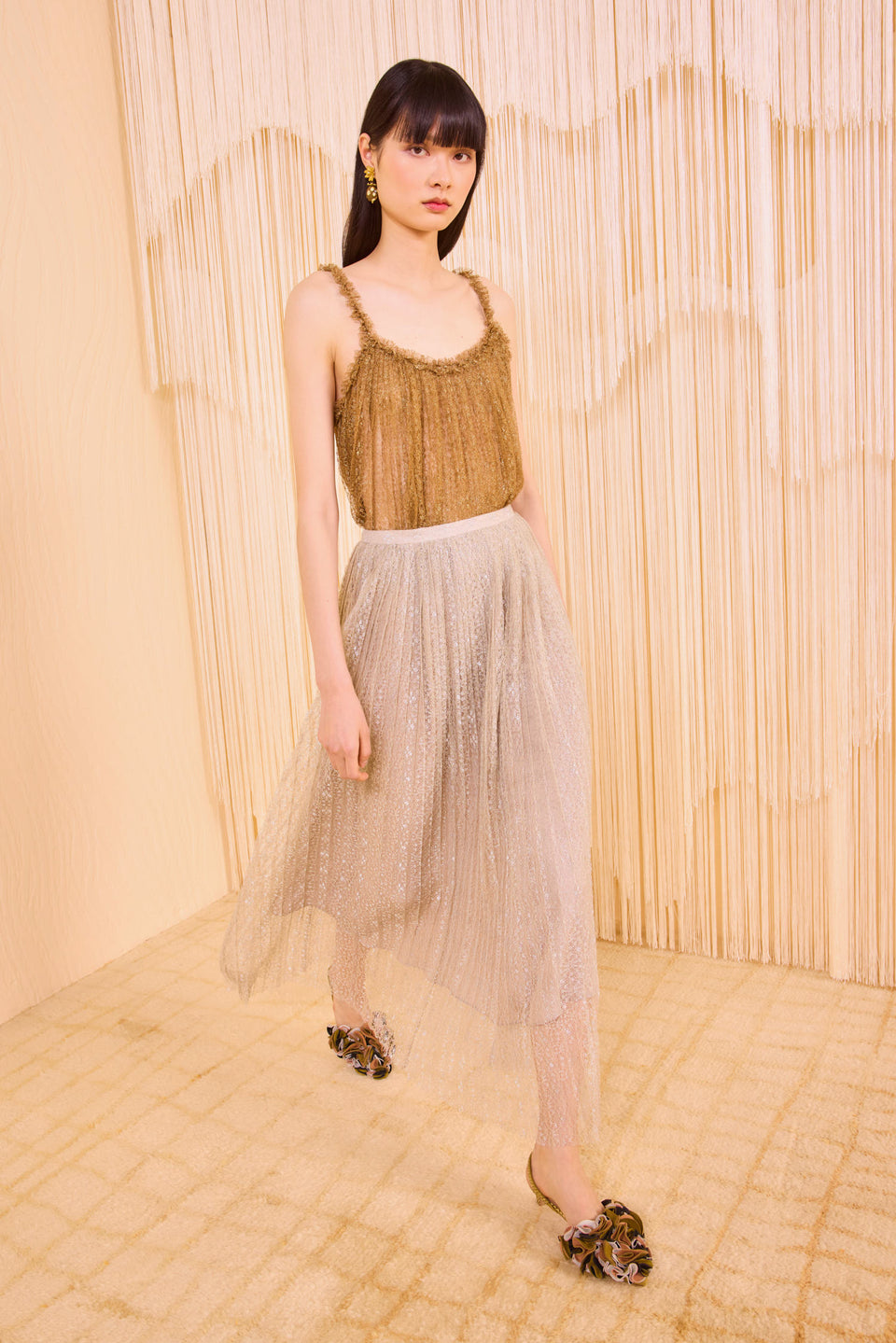 Maren Pleated Skirt - Sterling