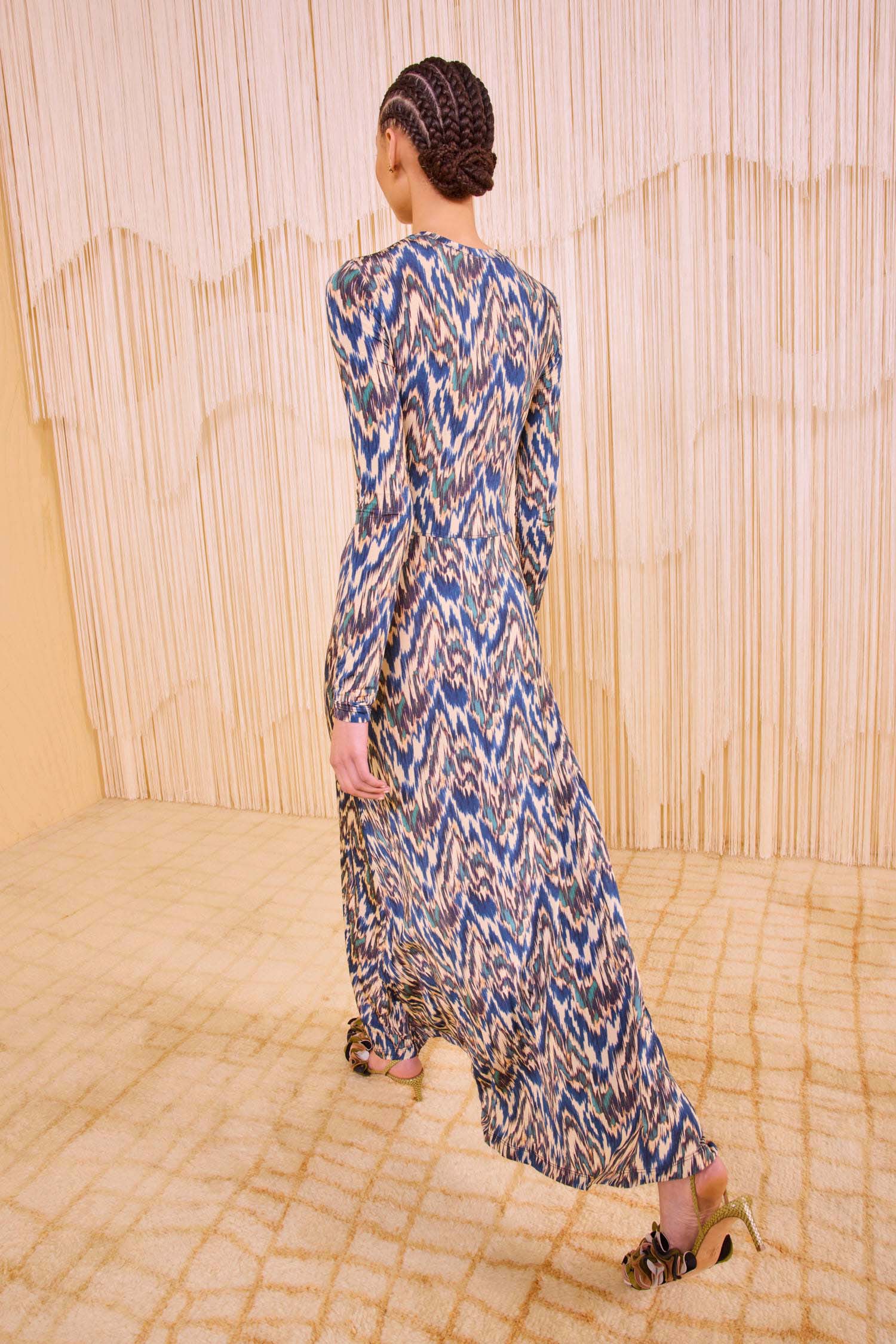 送料関税込★Ulla Johnson★Essie ギャザー マキシドレス Essie Dress - Bellflower Vintage Sleeveless Patchwork Print