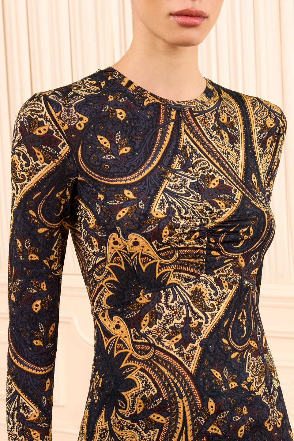 Neri Long Sleeve Jersey Top - Twilight Paisley