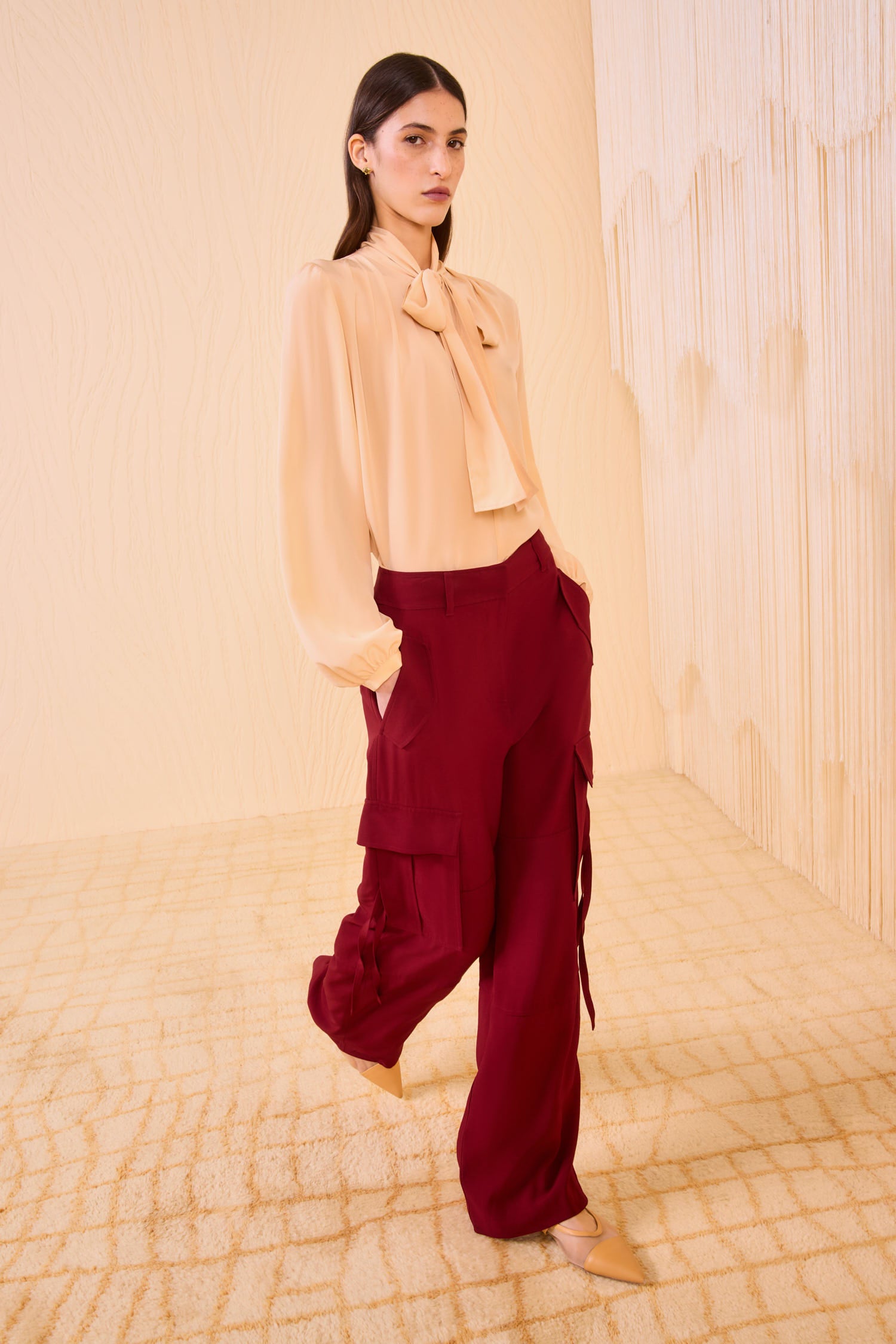 Ulla Johnson Pax Mid Rise Pants - Dahlia