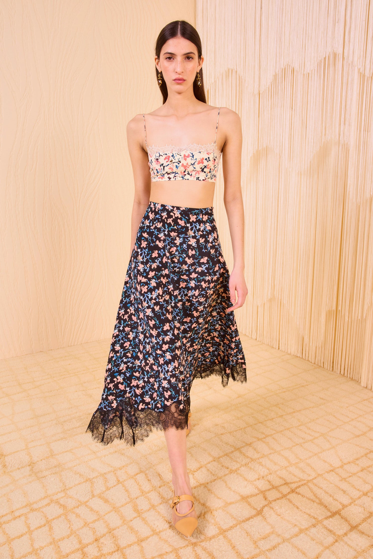 Ulla Johnson Rosine High Waisted Asymmetrical Skirt - Nocturne