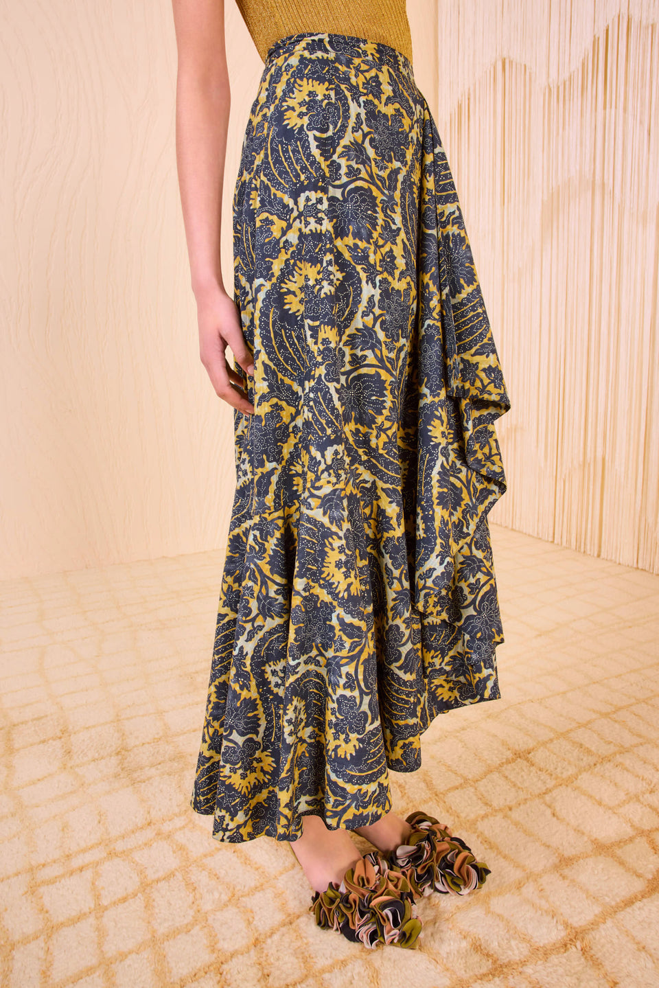 Sabina Faux Wrap Skirt - Luna