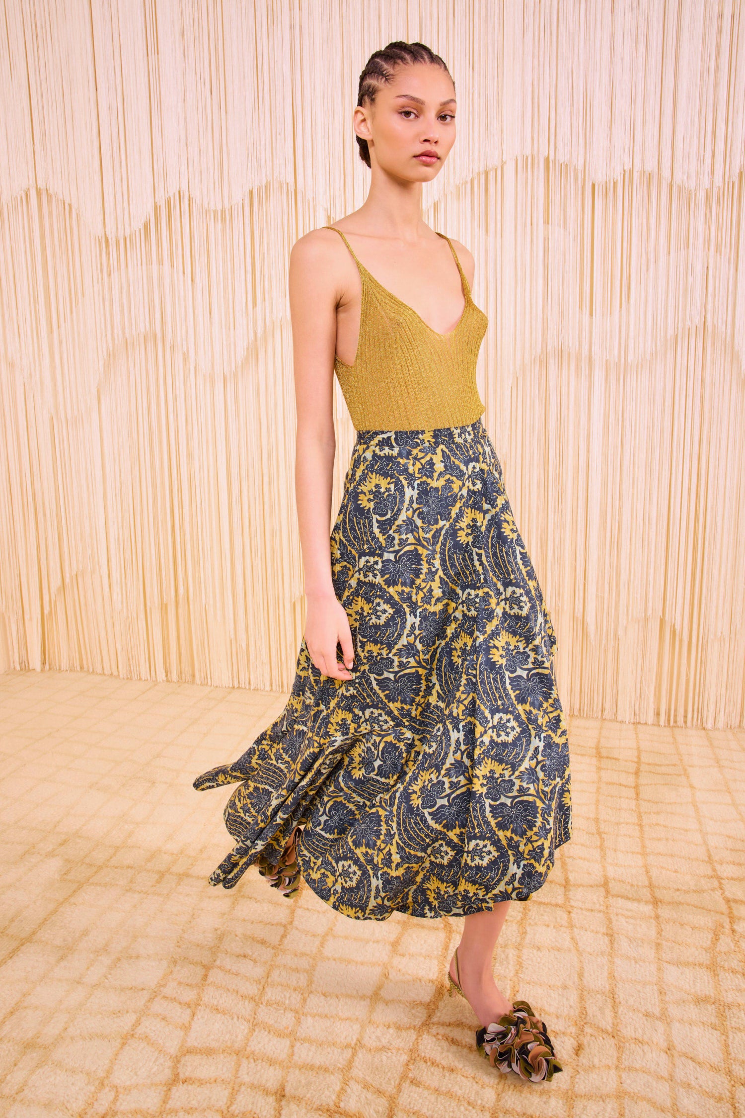 Sabina Faux Wrap Skirt - Luna
