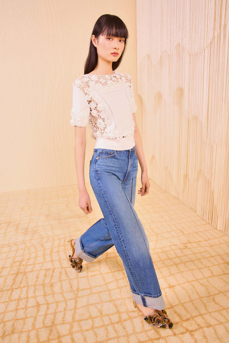 Stella Short Sleeve Knit Top - Pristine