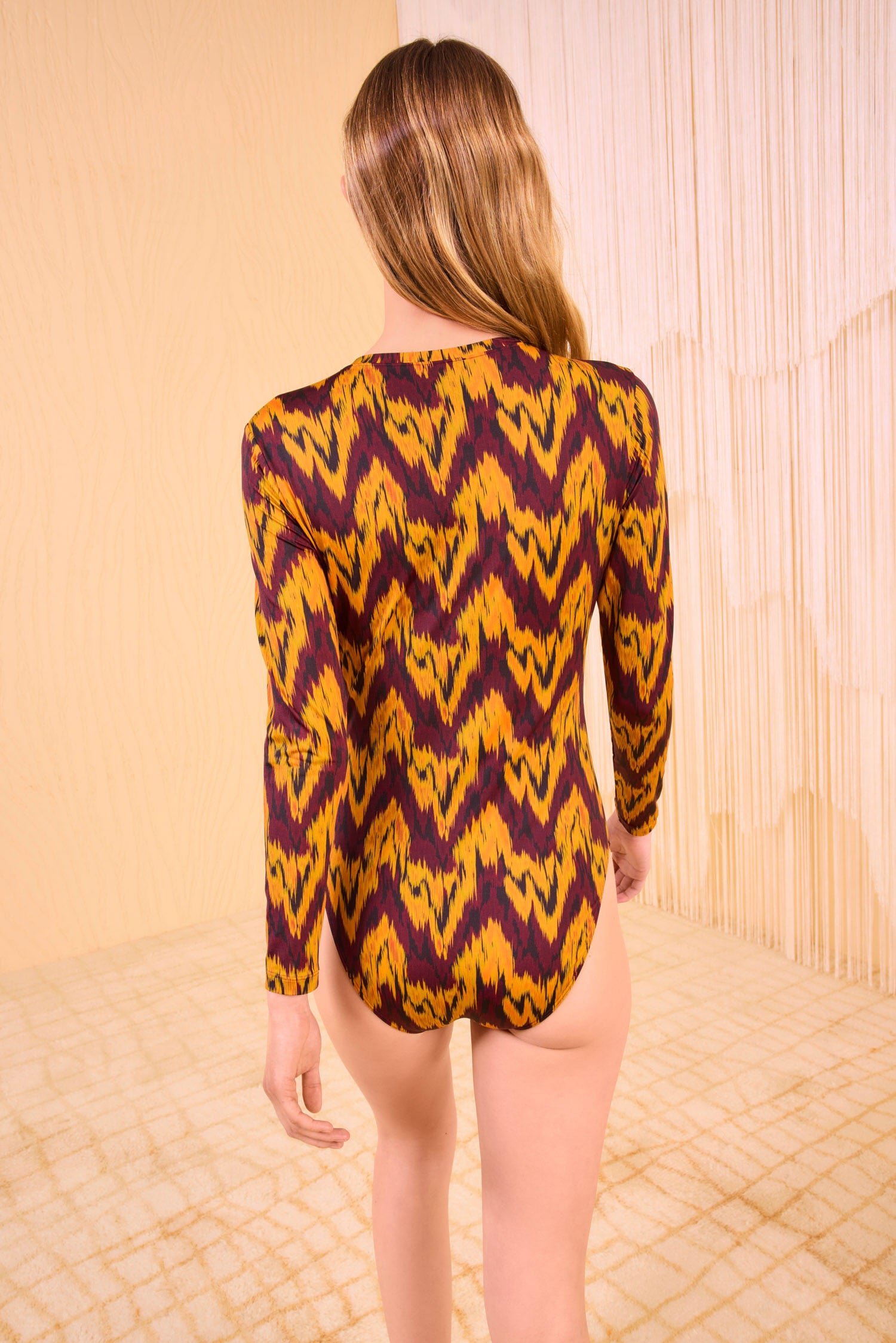 Ulla Johnson Tavira Long Sleeve Rashguard - Terra