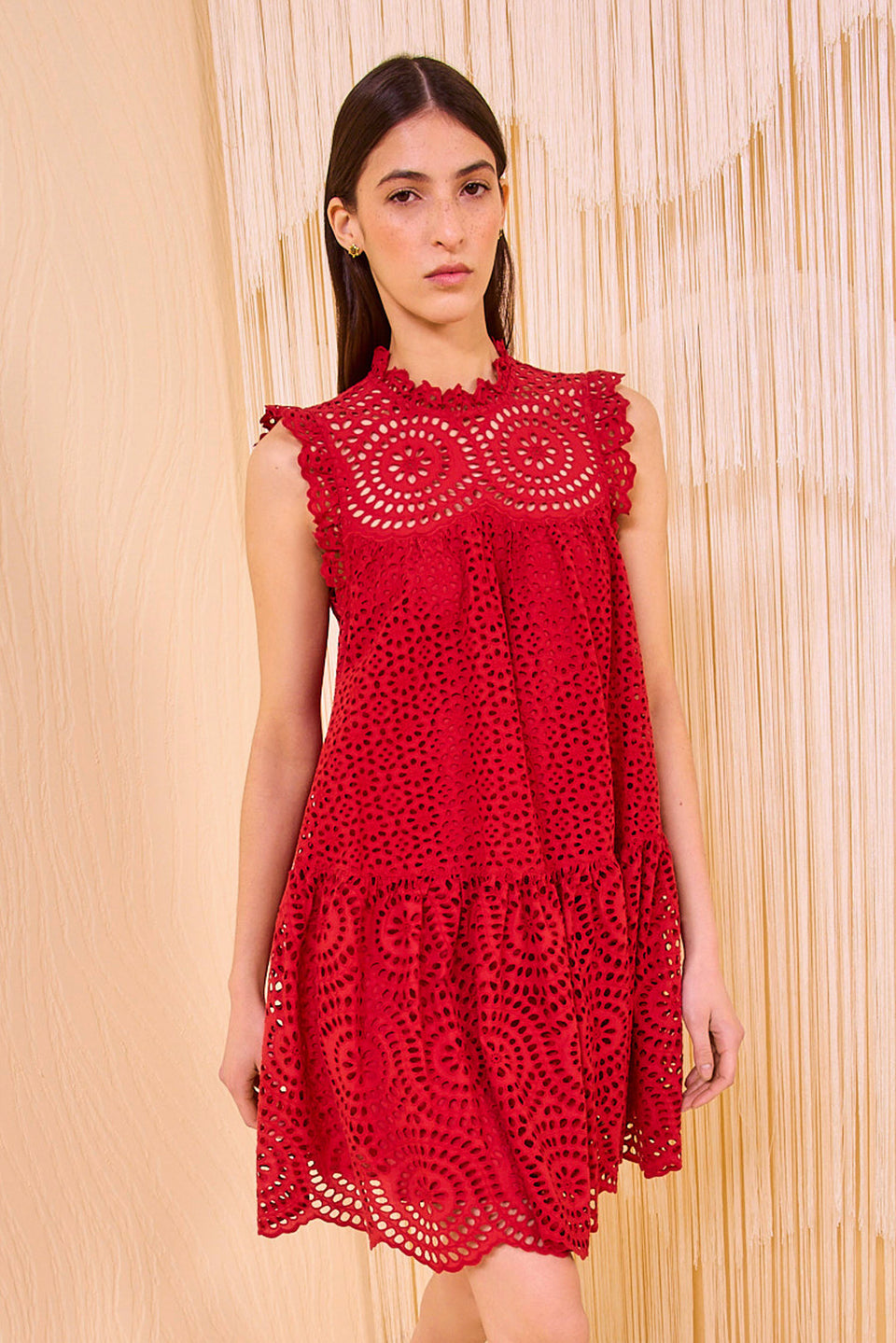 Thea Sleeveless Mini Dress - Henna