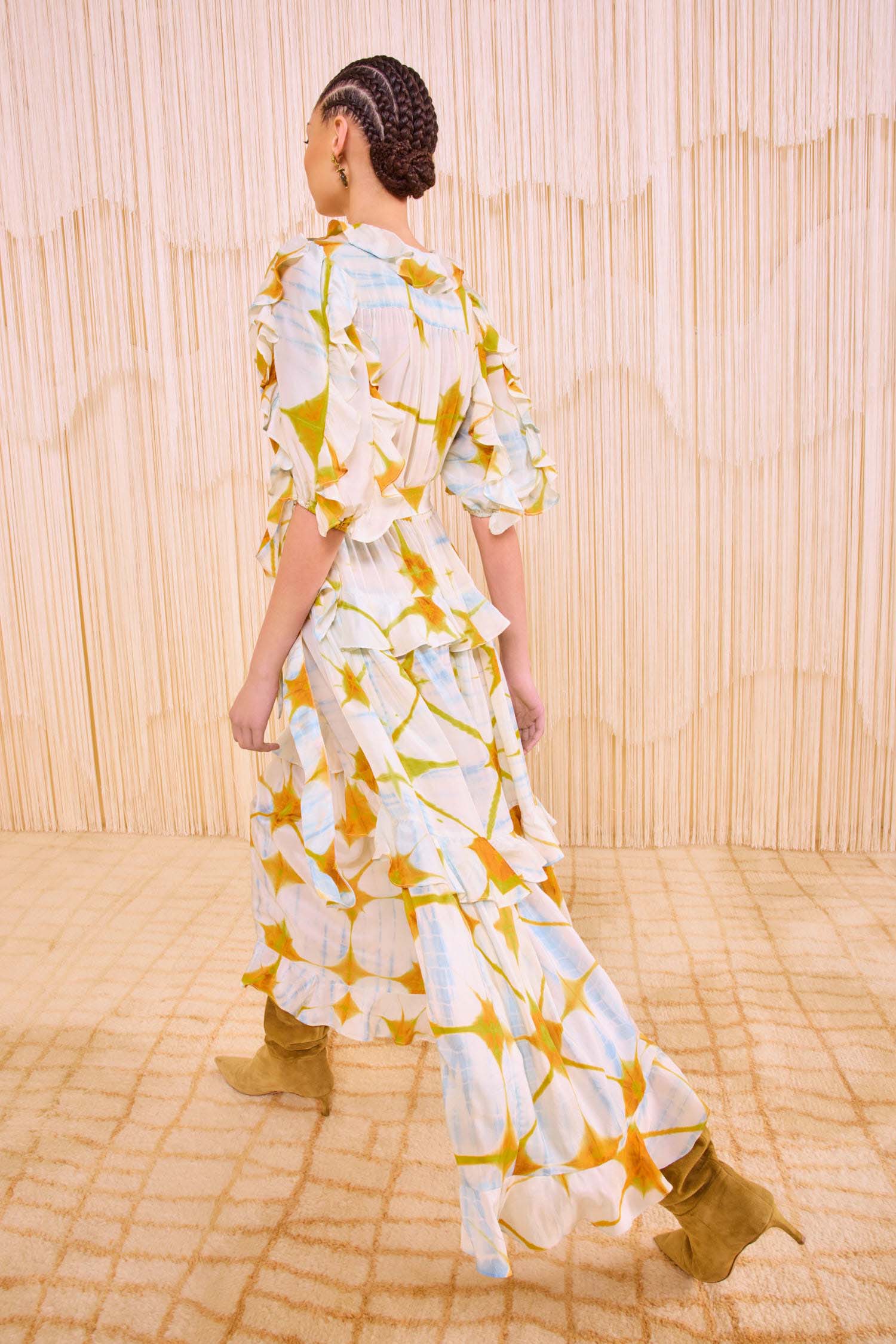 Ulla Johnson Tida Short Sleeve Midi Dress - Dawn