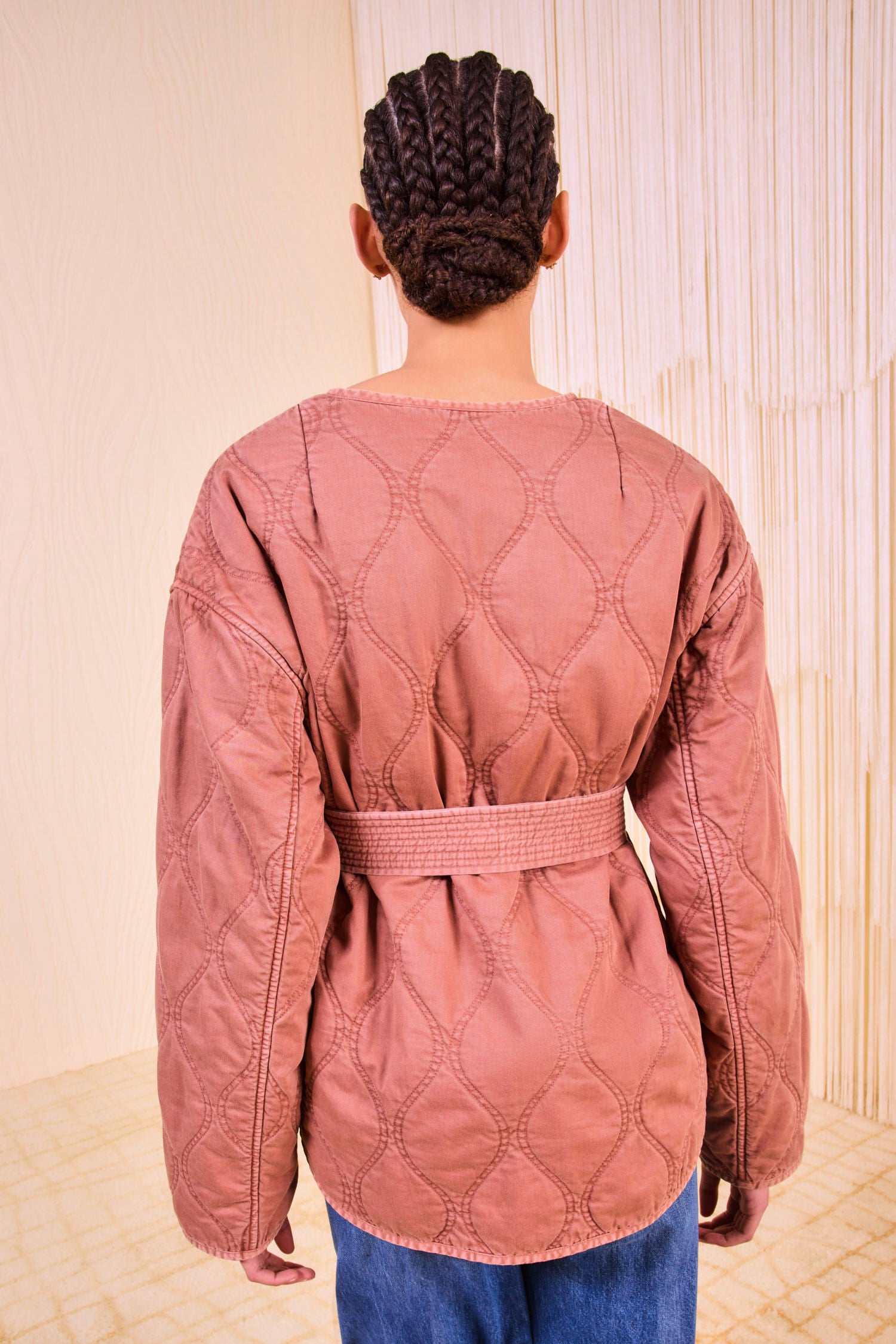 Wren Quilted Coat - Mesa