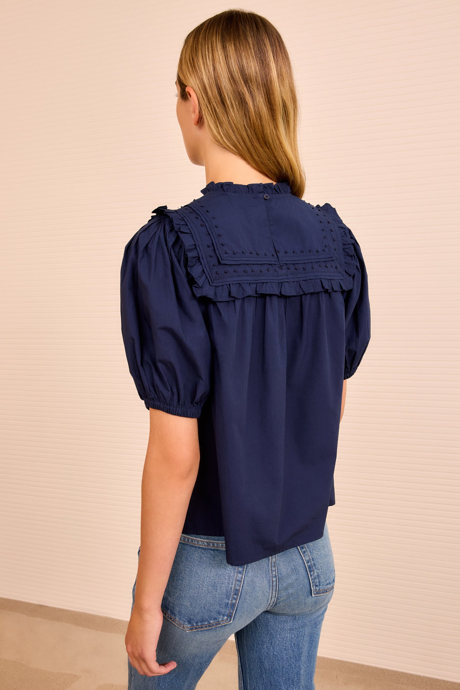 Adeline Puff Sleeve Top - Midnight