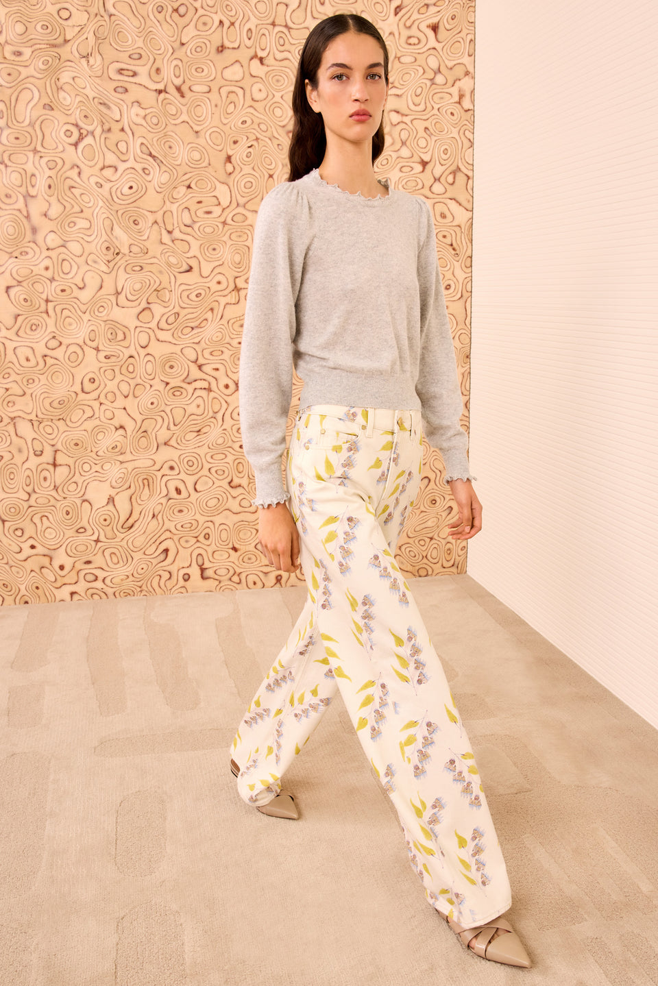 Adette Long Sleeve Pullover - Pebble