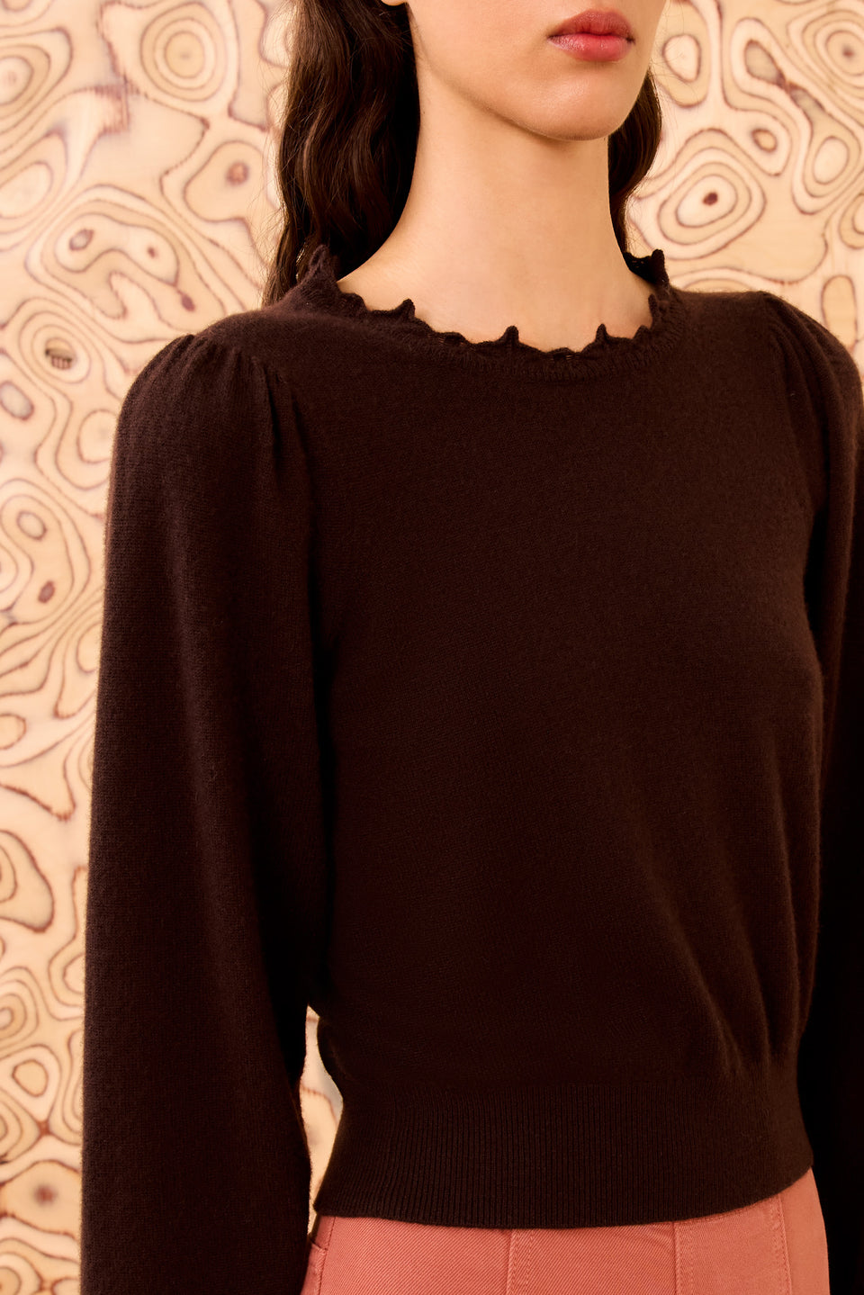 Adette Long Sleeve Pullover - Wenge
