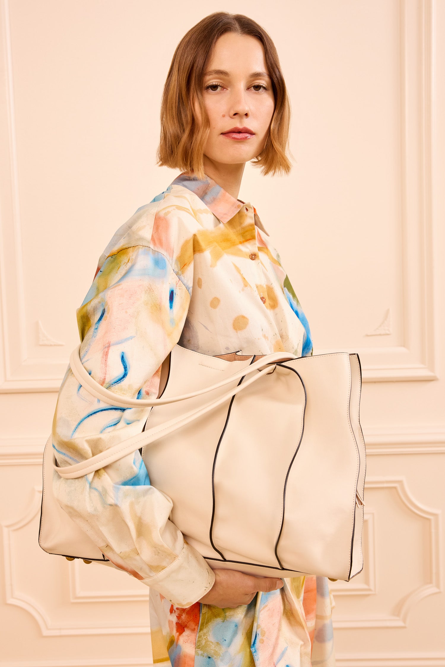 Adria Large Tote - Cowrie