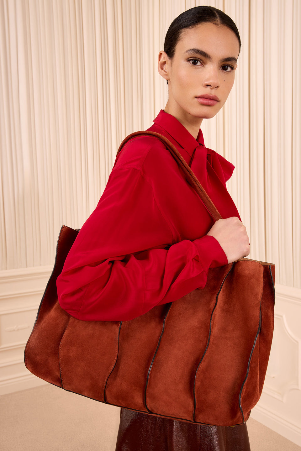 Adria Large Tote - Rust