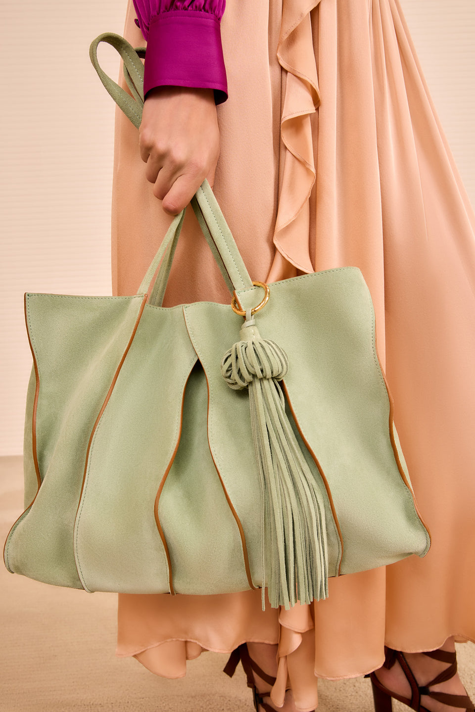 Adria Large Tote - Sea Glass