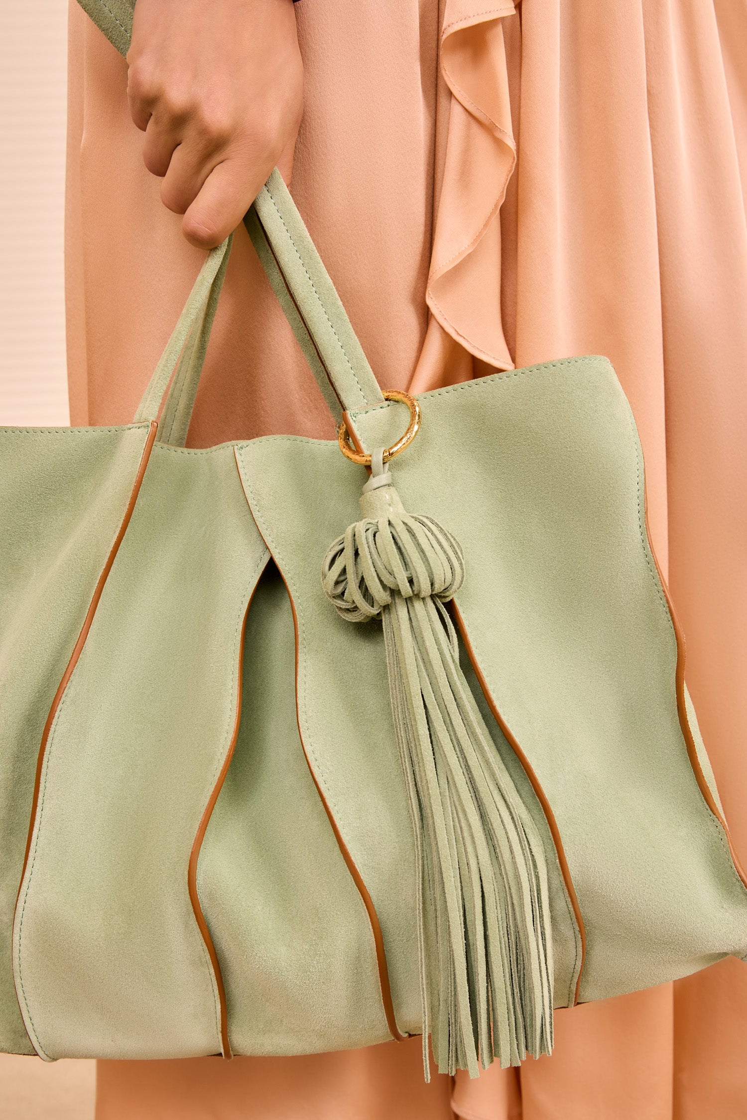 Ulla Johnson Adria Large Tote - Sea Glass