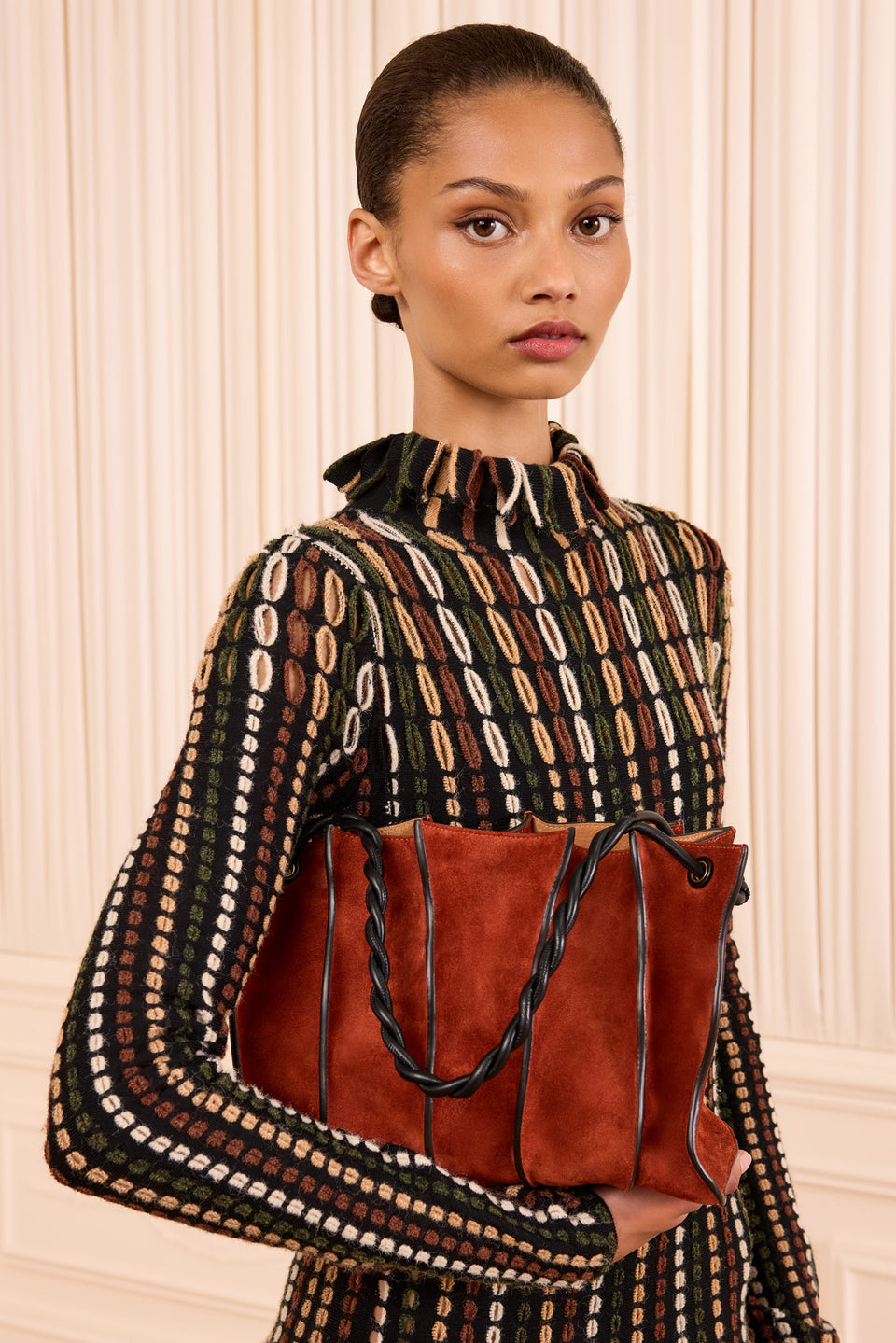 Adria Small Shoulder Bag - Rust