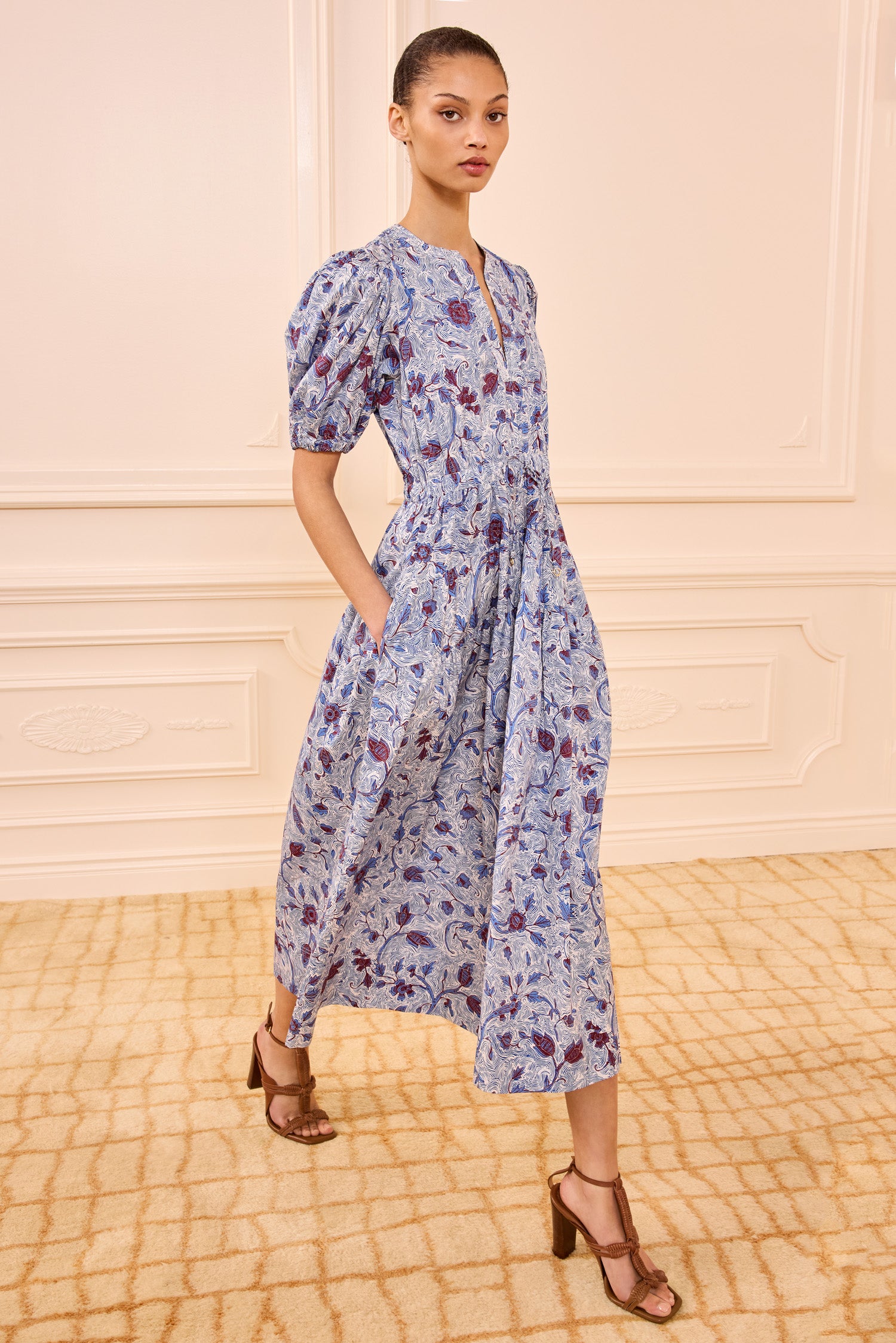 Adriana SS Cotton Dress - Gardenia