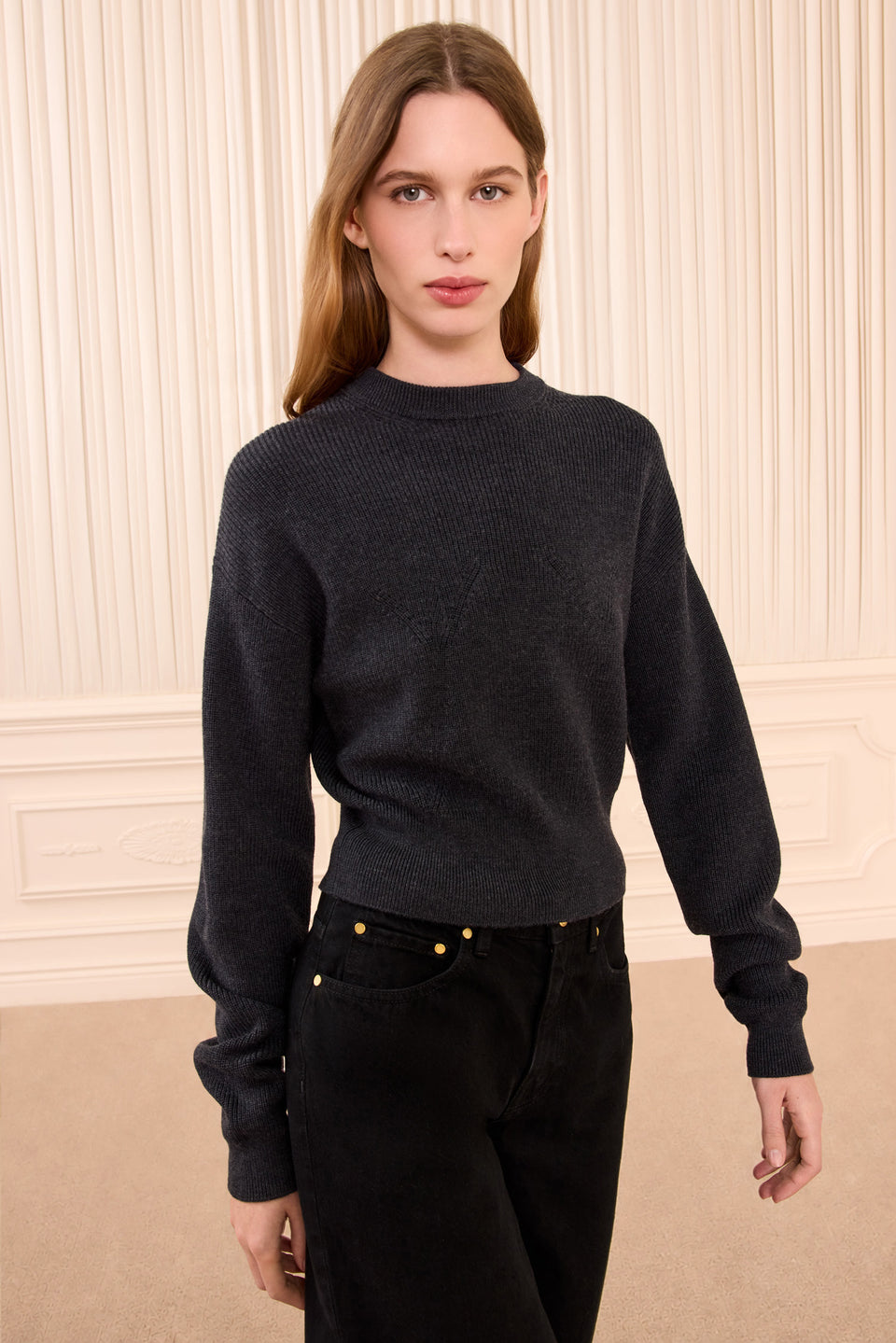 Alden Knit Pullover - Charcoal