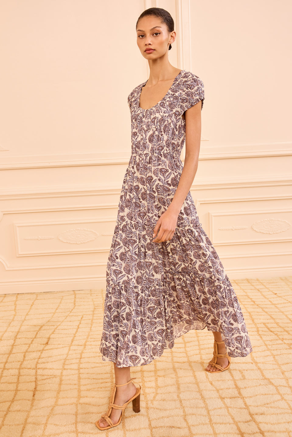 Alexi SS Midi Dress - Meadow