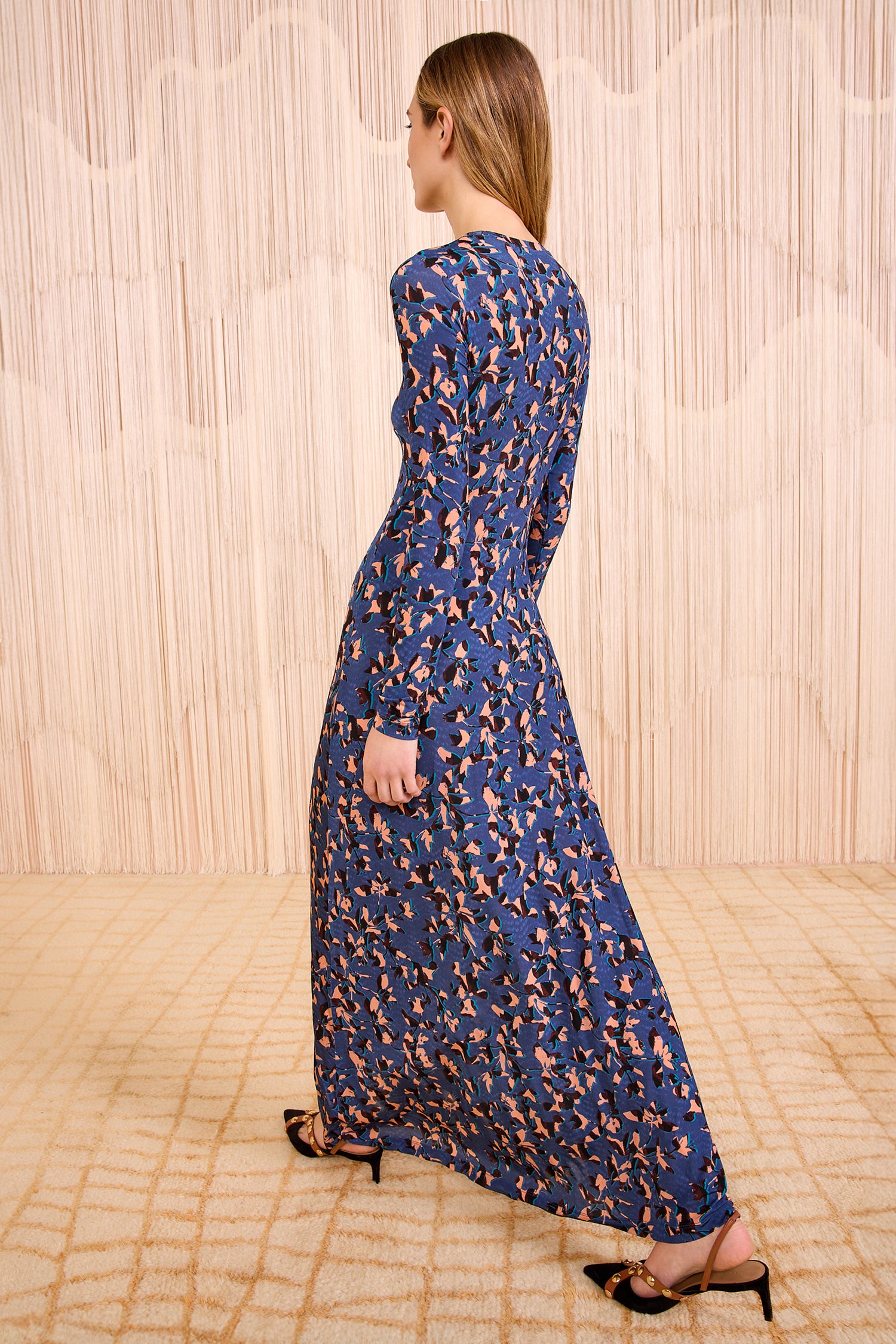 Ulla Johnson Amari Jersey Long Sleeve Dress - Mirage