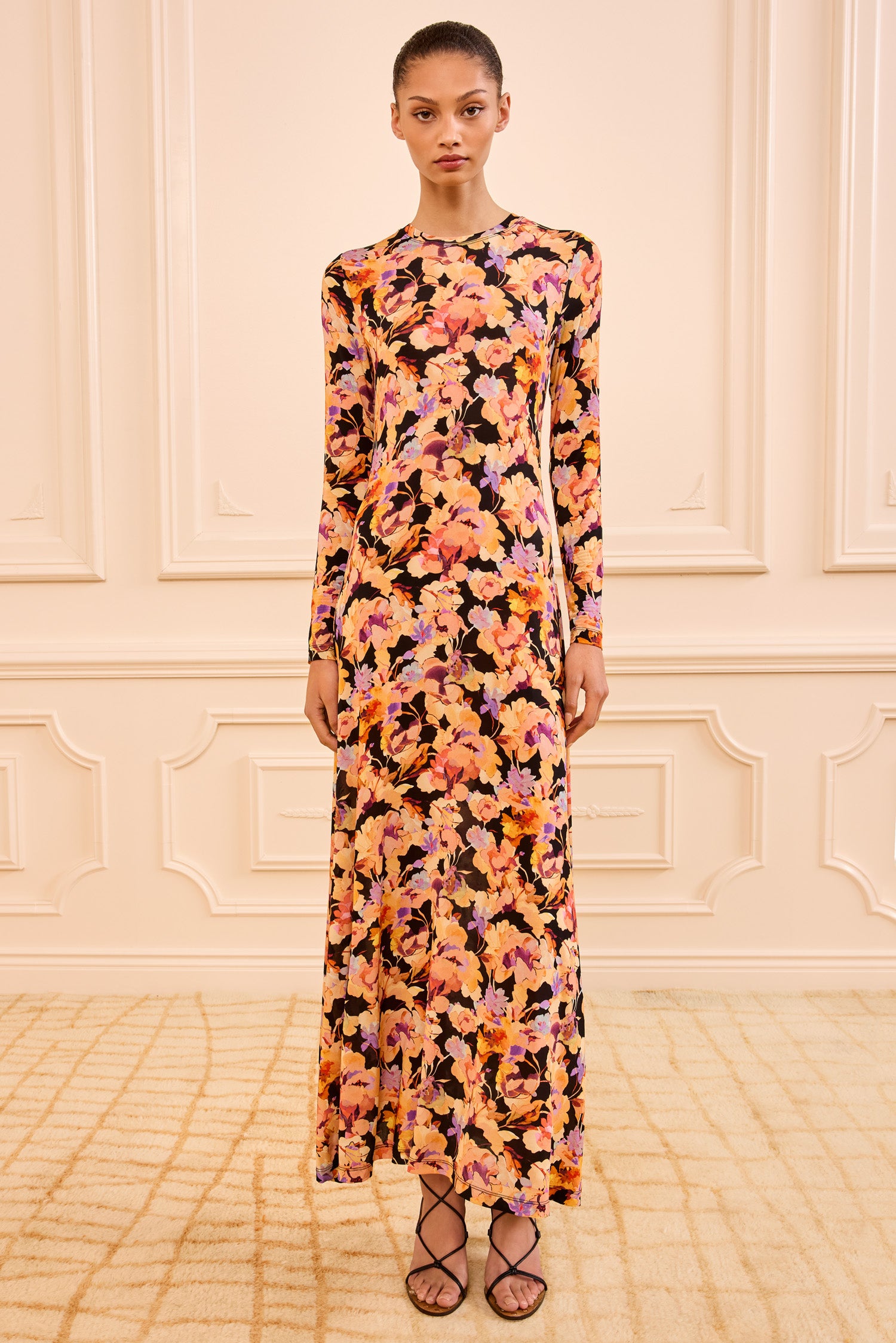 Ulla Johnson Amari Jersey Dress - Night Bloom