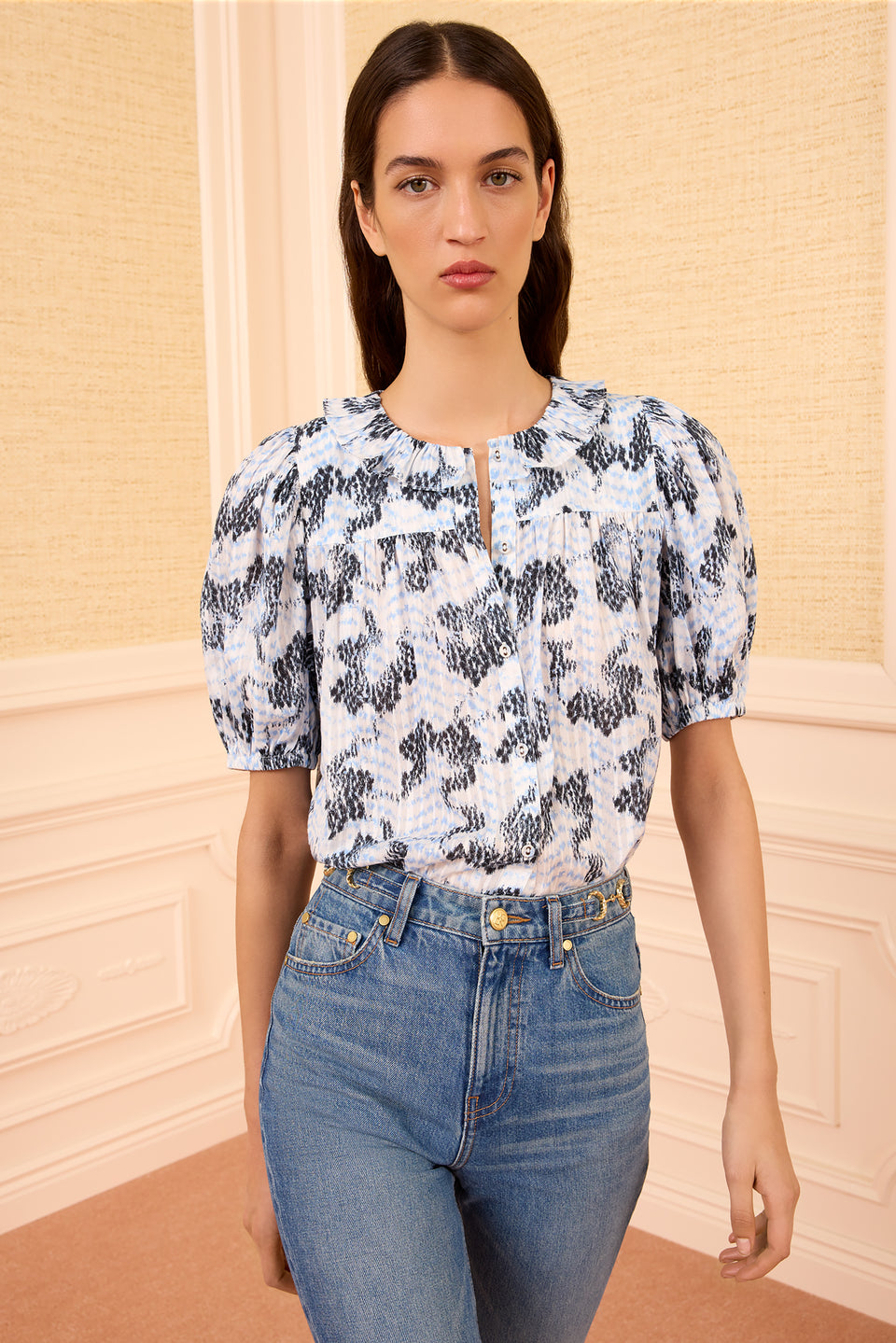 Amaria Cotton Top - Ciel