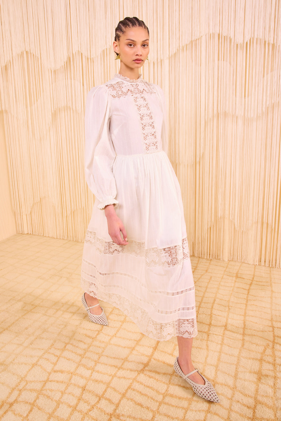 Amelie Long Sleeve Dress - Pristine