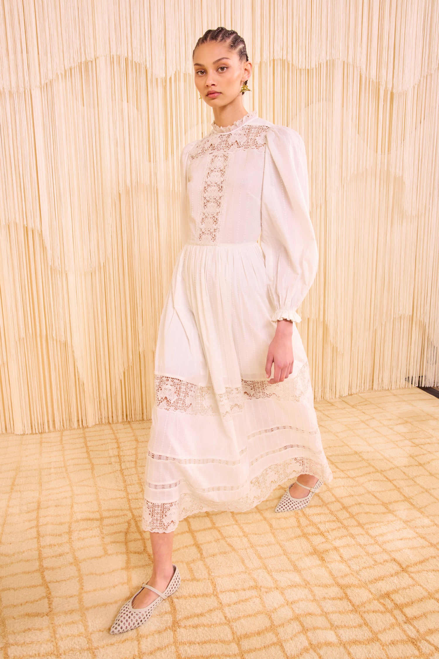 Ulla Johnson Amelie Long Sleeve Dress - Pristine