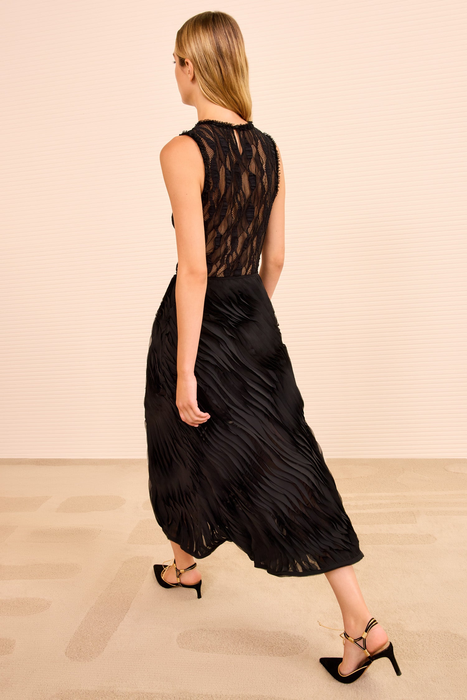 Amiko Midi Skirt - Noir