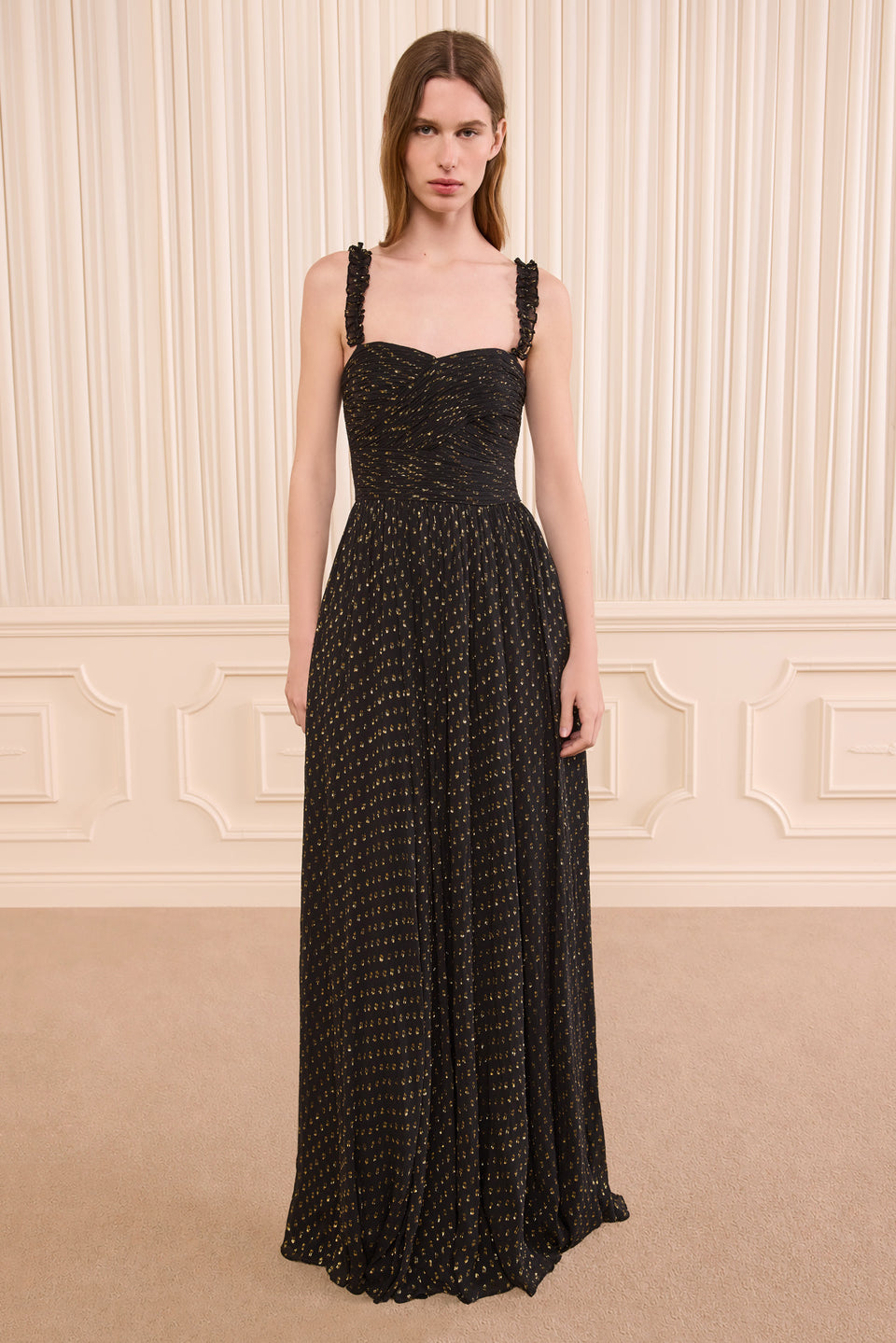 Anastasia Silk Gown - Noir