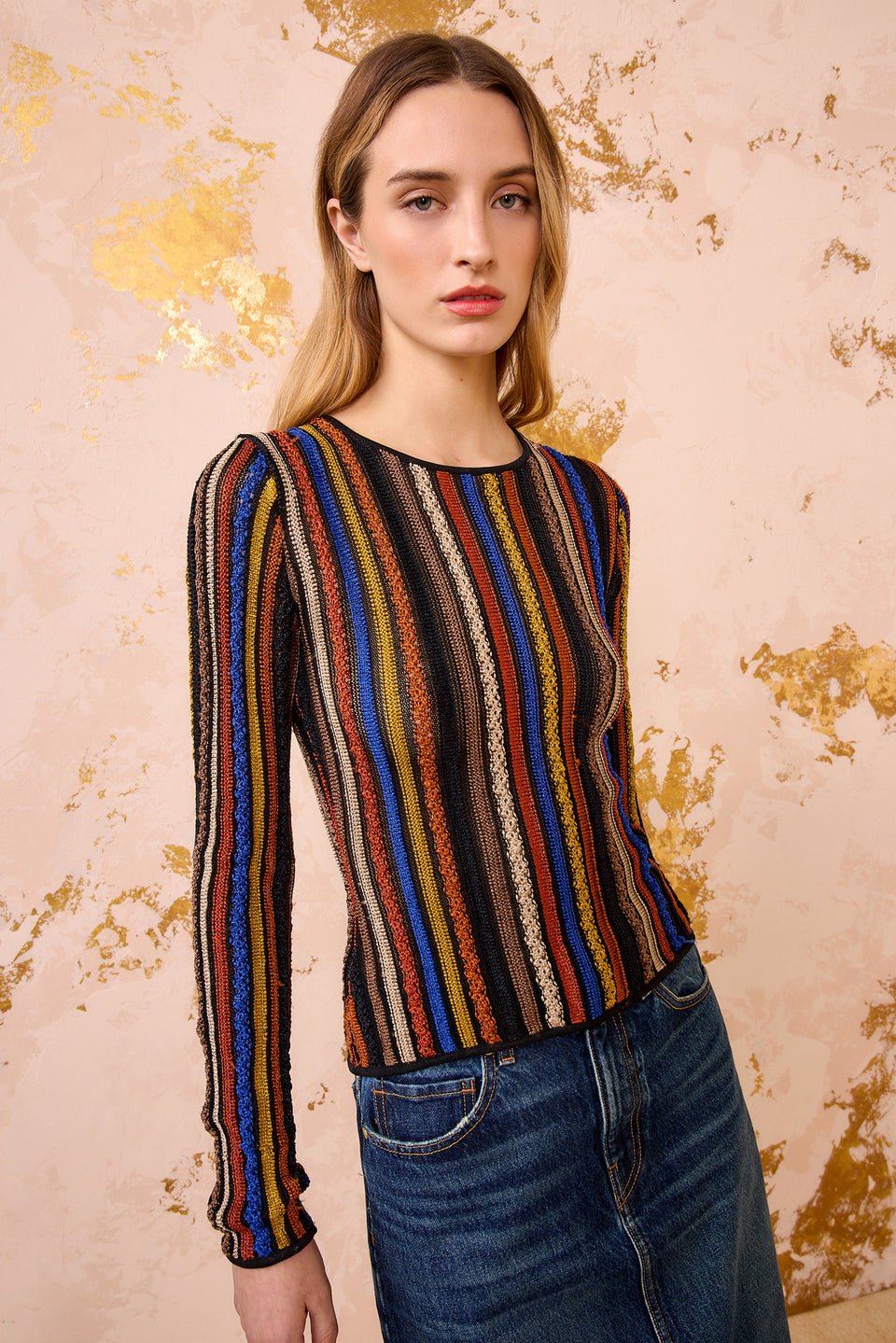 Ardith Knit Long Sleeve Top - Zoisite