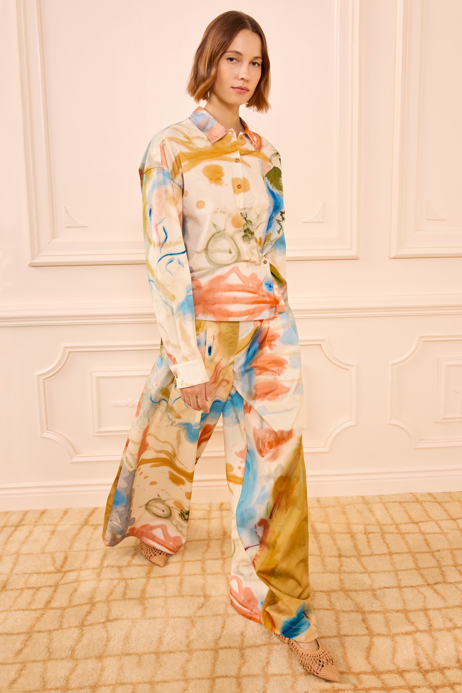 Artist LS Cotton Blouse - Western Dream