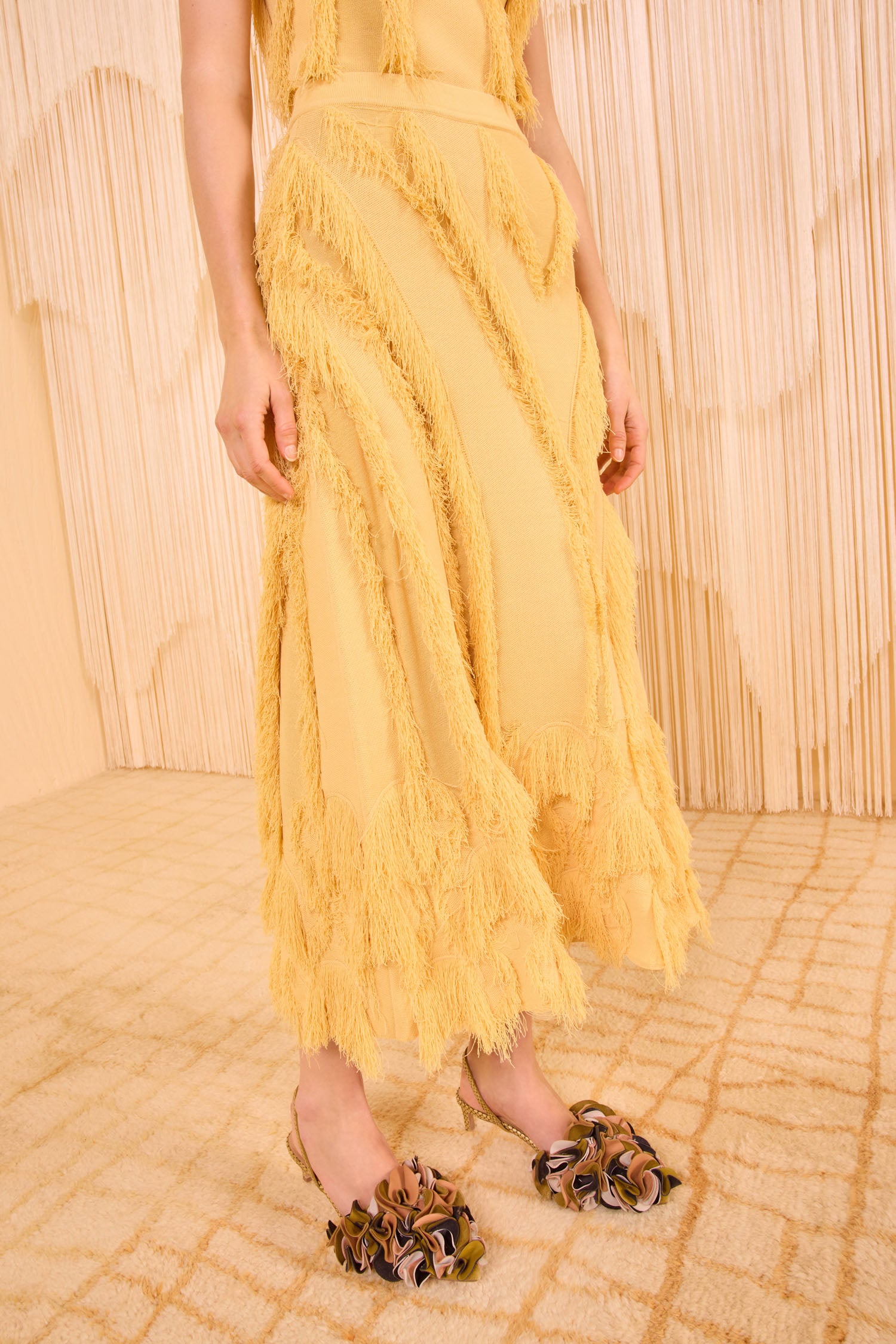 Astrid Knit Maxi Skirt - Goldfinch