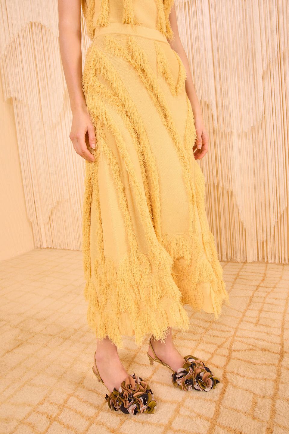 Astrid Knit Maxi Skirt - Goldfinch