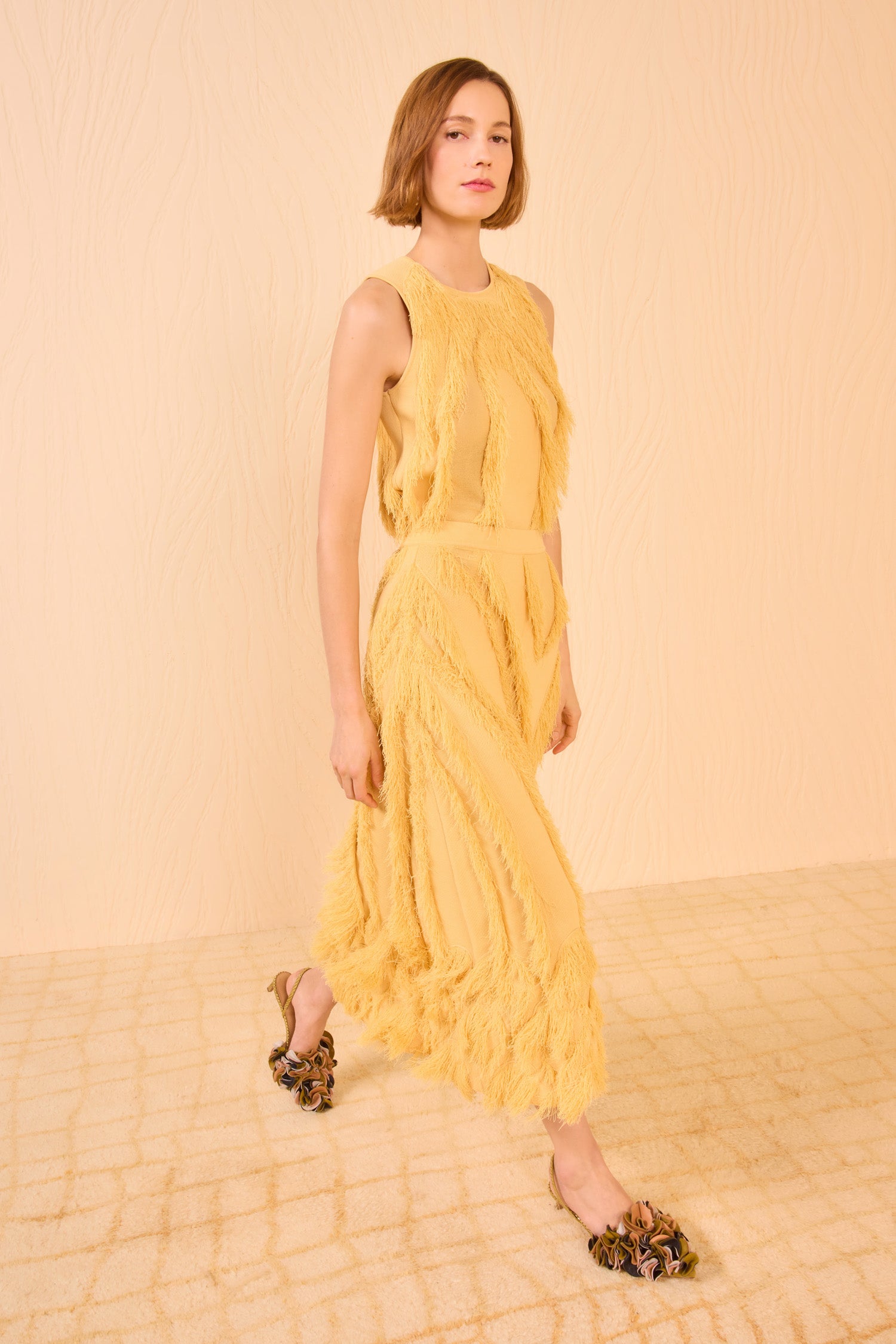 Astrid Knit Maxi Skirt - Goldfinch